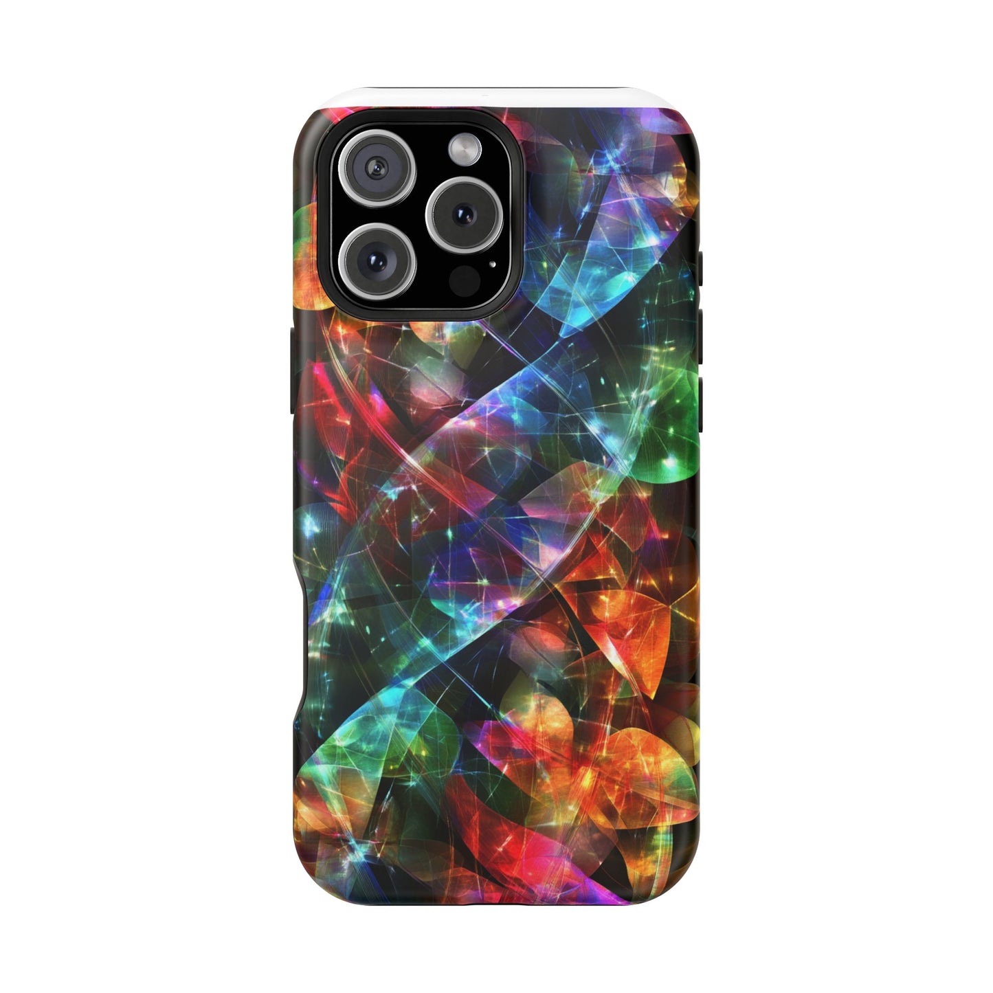 iPhone Case with Neon Colors Art by Moxie-Jay