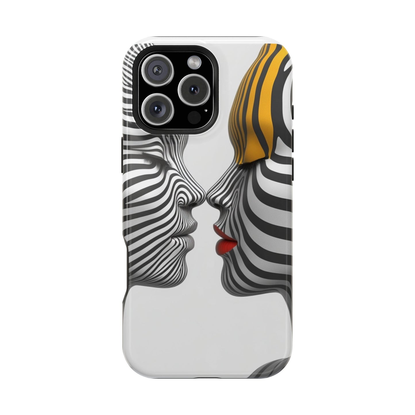 Artistic Magnetic Tough Phone Cases – Embrace the Duality of Love