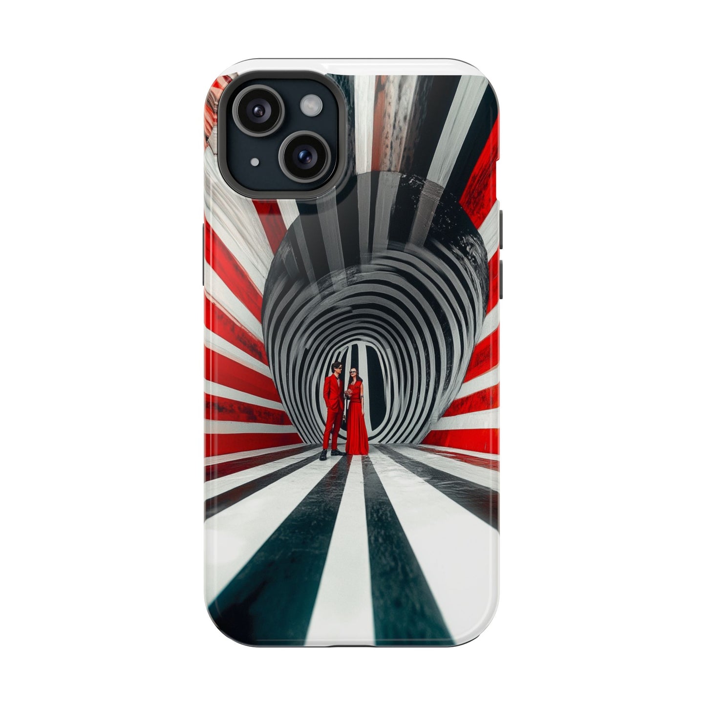Cosmic Vortex" Luxury Magnetic Wireless Charging iPhone Case by Moxie Jay