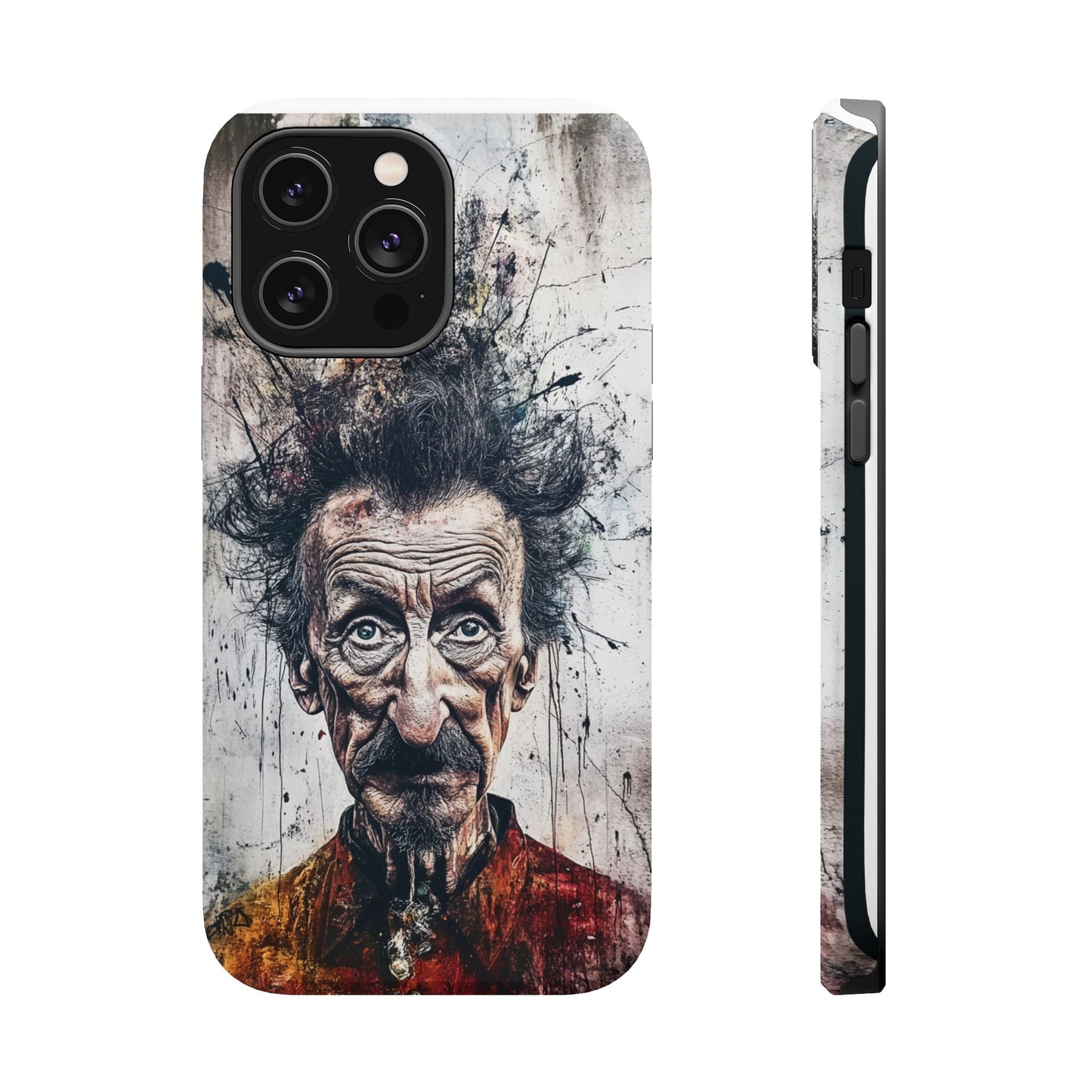 Luxurious Magnetic Wireless Charging Tough iPhone Case - "Demonic Dali" by Moxie-Jay