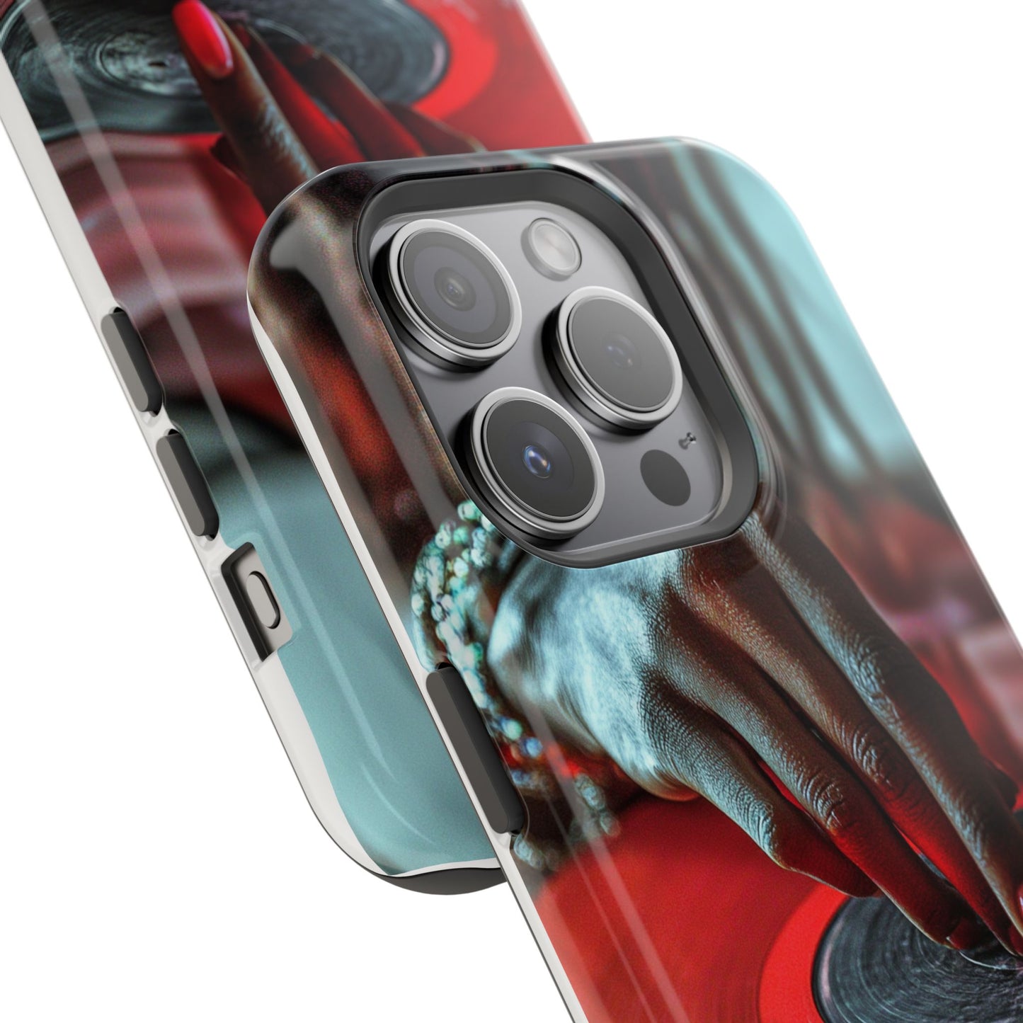 Luxurious MagSafe® Compatible iPhone Case - "Vinyl Groove" by Moxie-Jay
