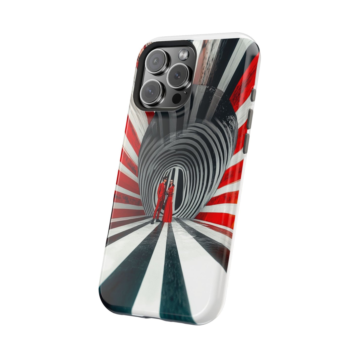 Cosmic Vortex" Luxury Magnetic Wireless Charging iPhone Case by Moxie Jay