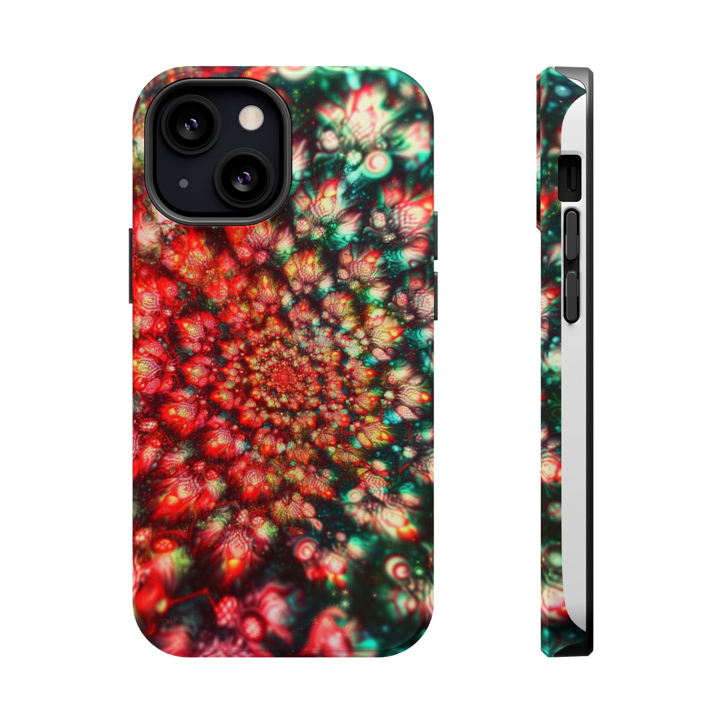 Luxurious Magnetic Wireless Charging Tough iPhone Case - "Psychedelic Dreams" by Moxie-Jay