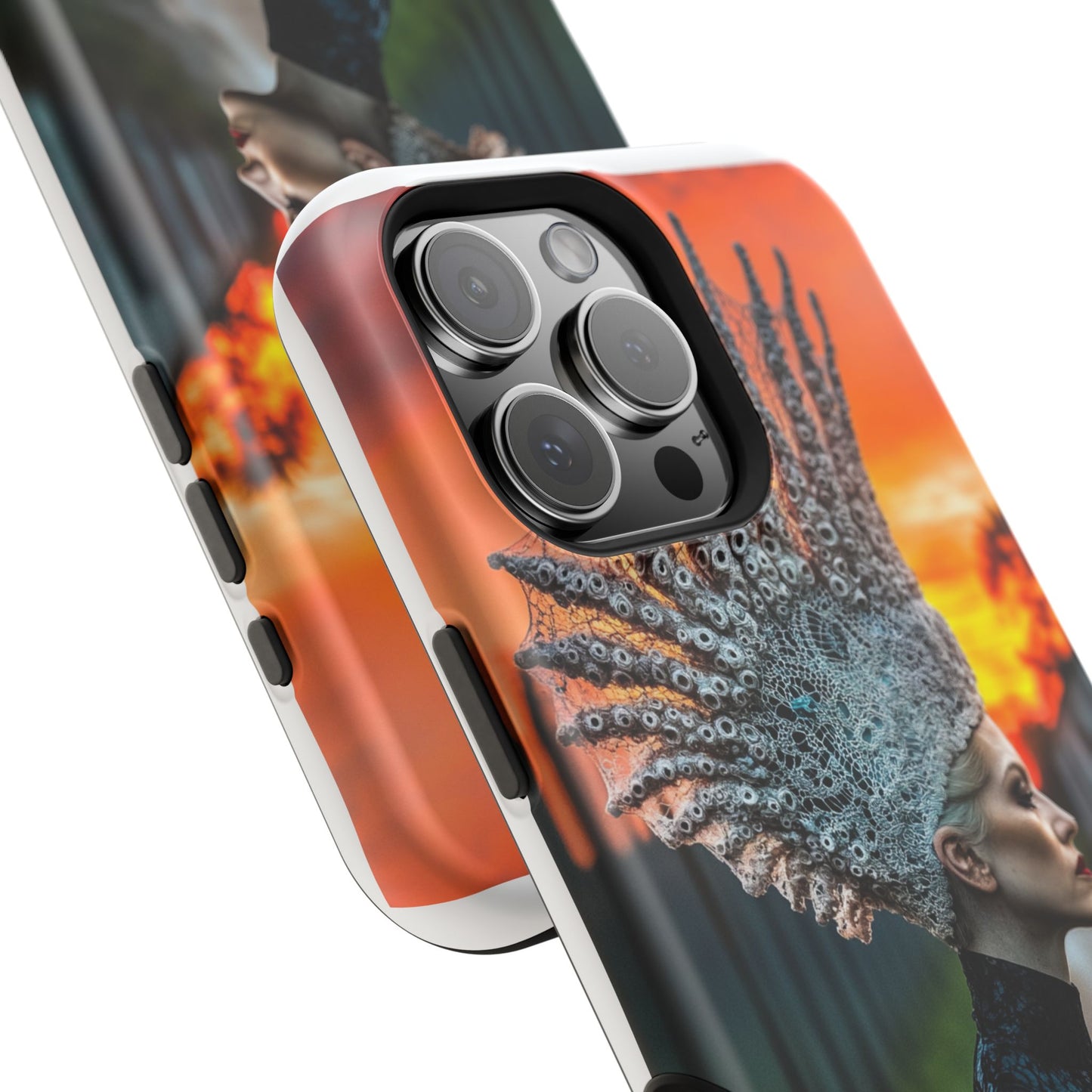 Sunset Goddess" Magnetic Wireless Charging iPhone Case by Moxie Jay