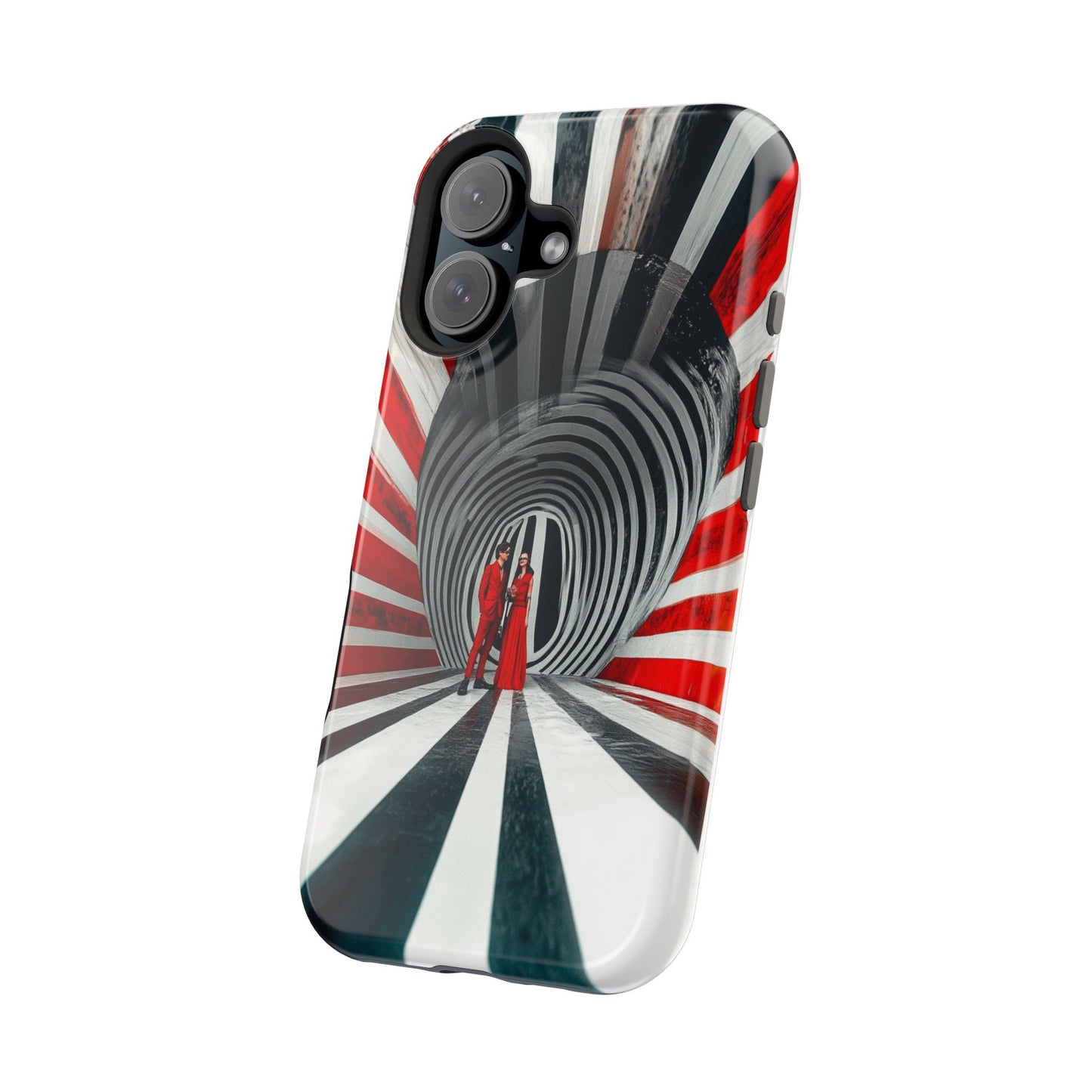 Cosmic Vortex" Luxury Magnetic Wireless Charging iPhone Case by Moxie Jay