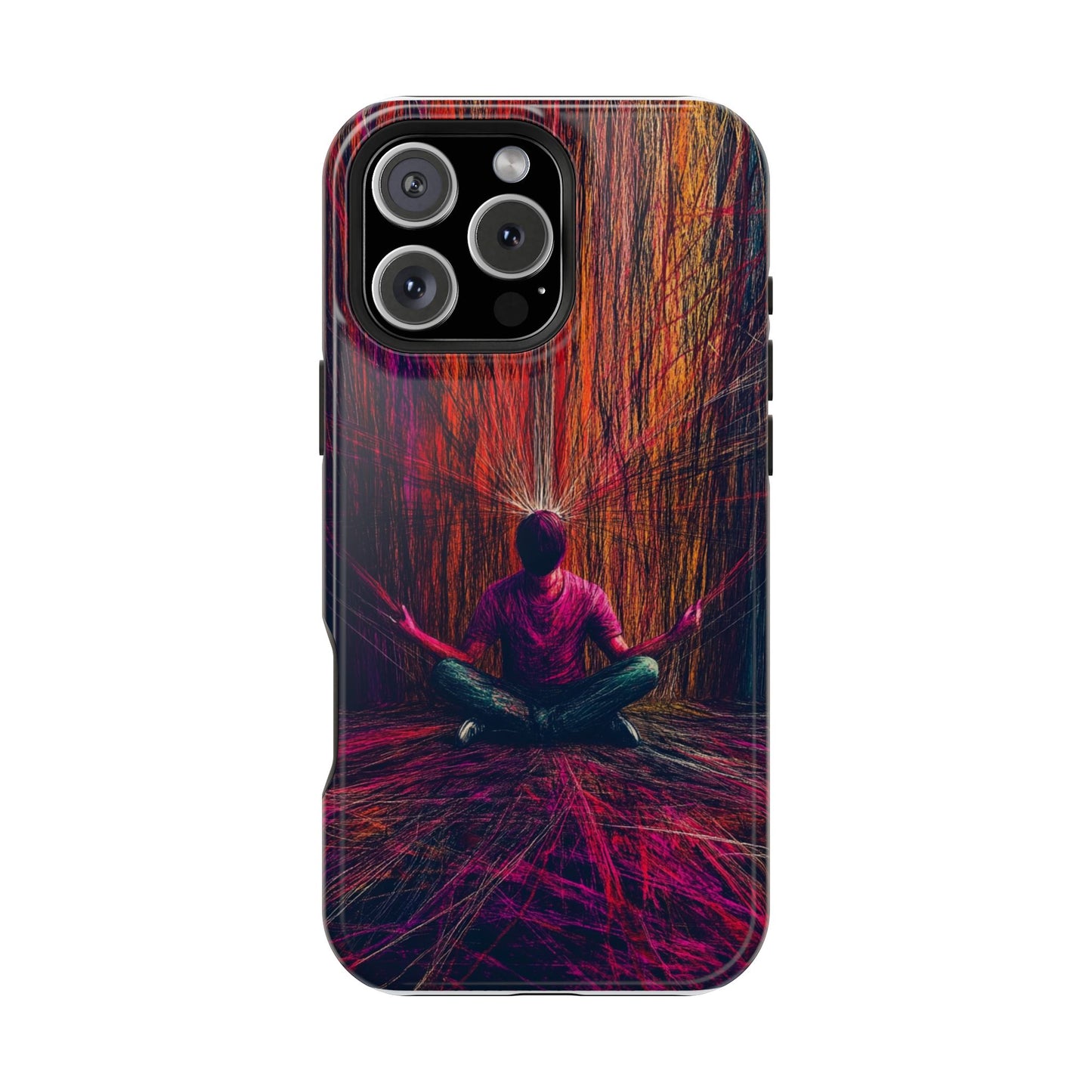 Luxurious Magnetic Wireless Charging Tough iPhone Case - "Transcendence" by Moxie-Jay