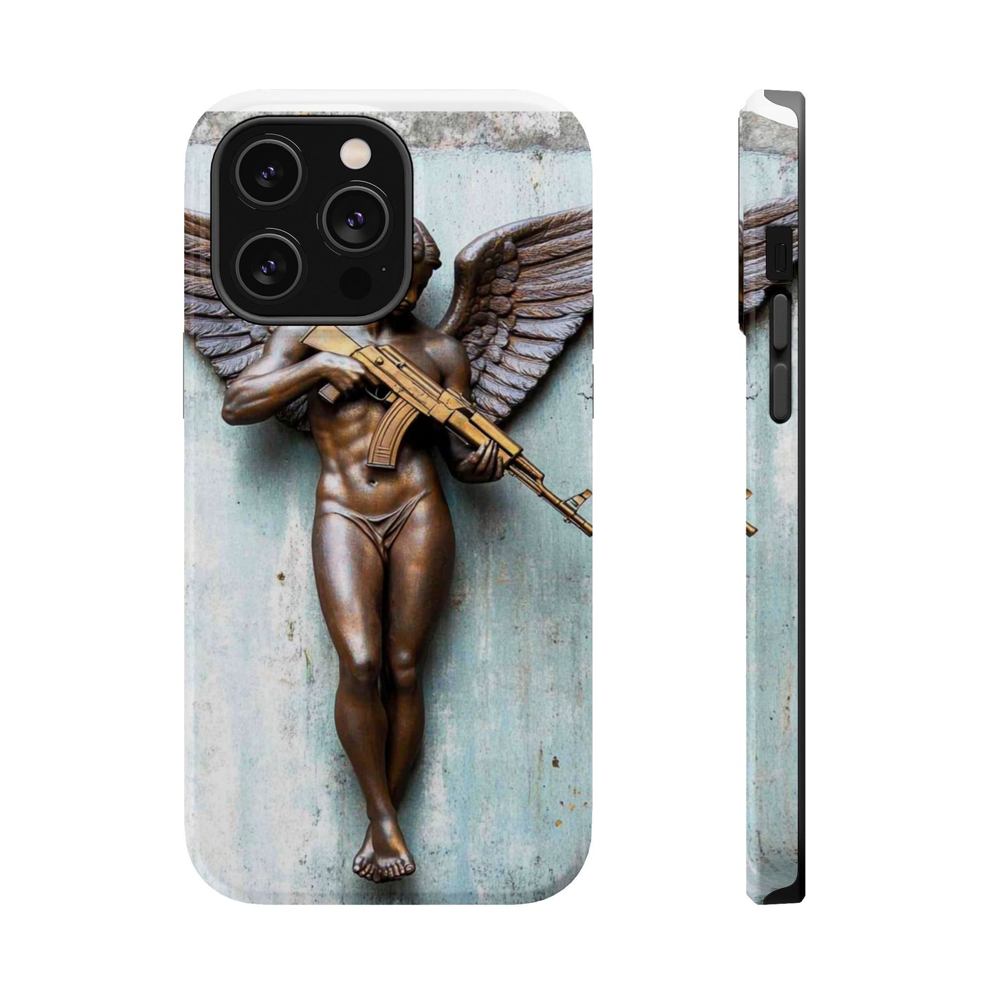 Phone Case - Angel of Death with Assault Rifle Design