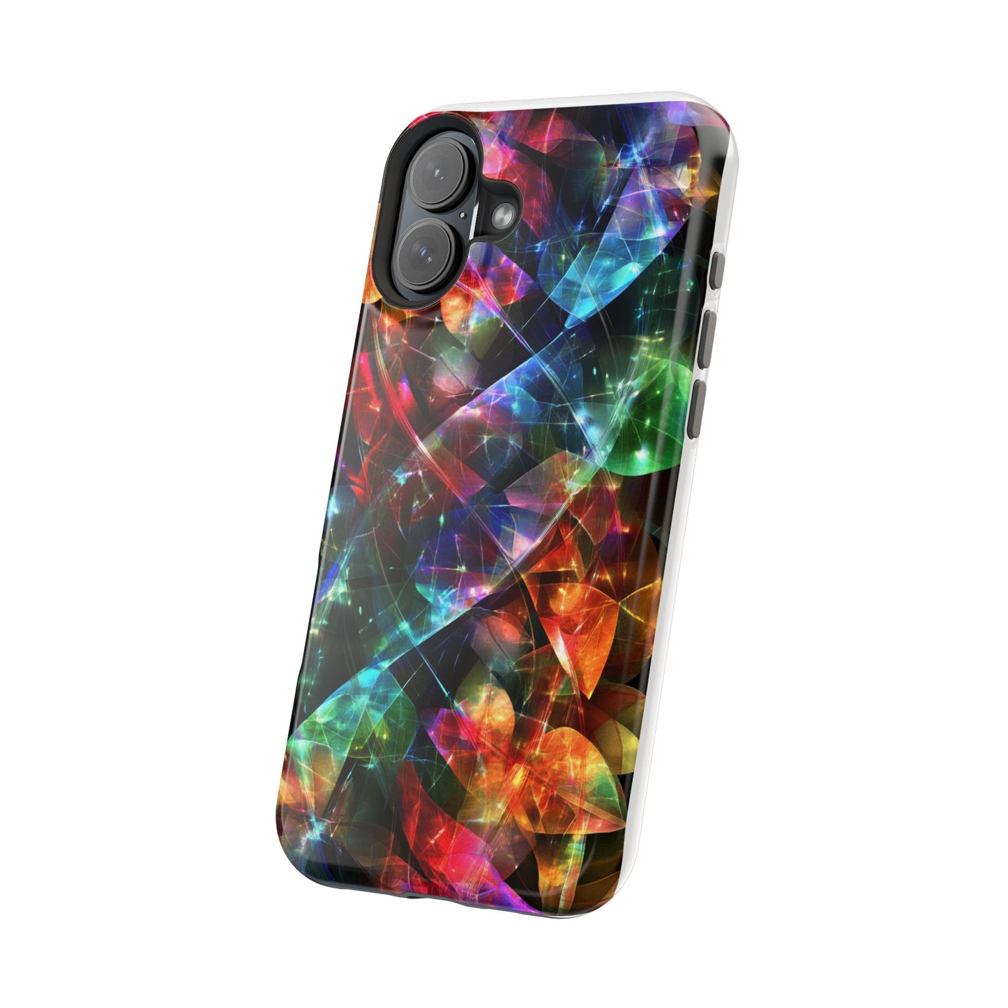 iPhone Case with Neon Colors Art by Moxie-Jay