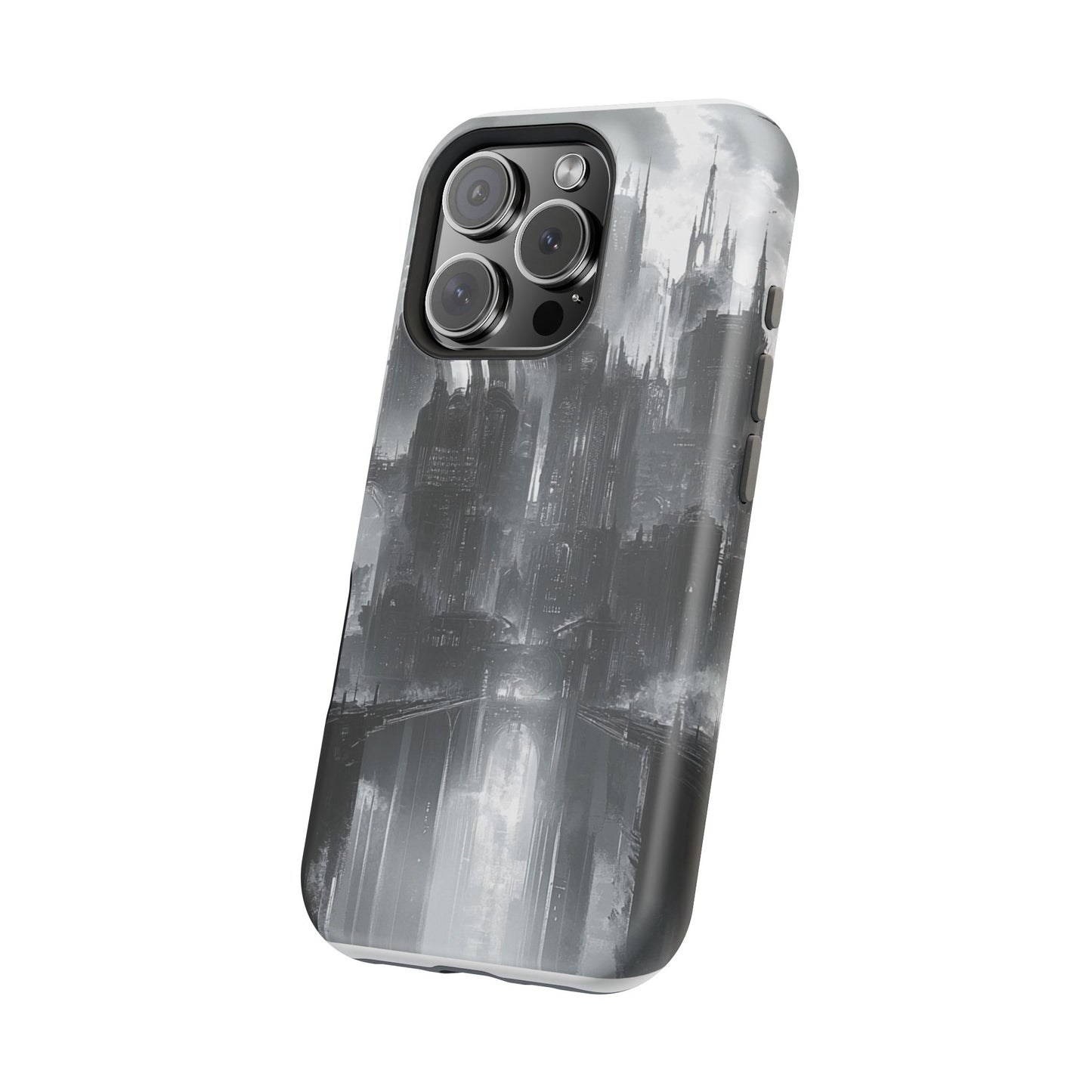 iPhone Magnetic Tough Case - Futuristic Gotham Design by Moxie Jay