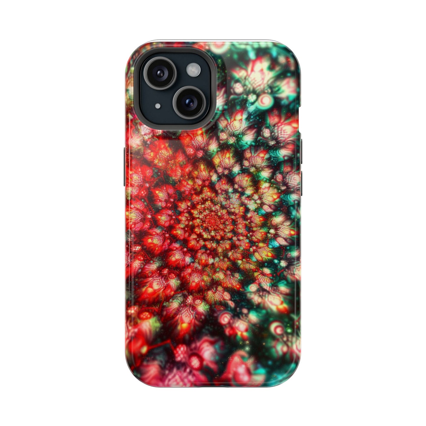 Luxurious Magnetic Wireless Charging Tough iPhone Case - "Psychedelic Dreams" by Moxie-Jay