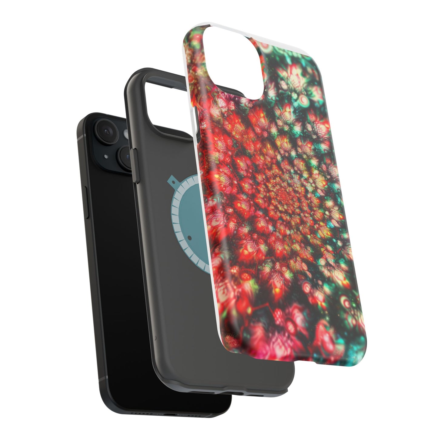 Luxurious Magnetic Wireless Charging Tough iPhone Case - "Psychedelic Dreams" by Moxie-Jay