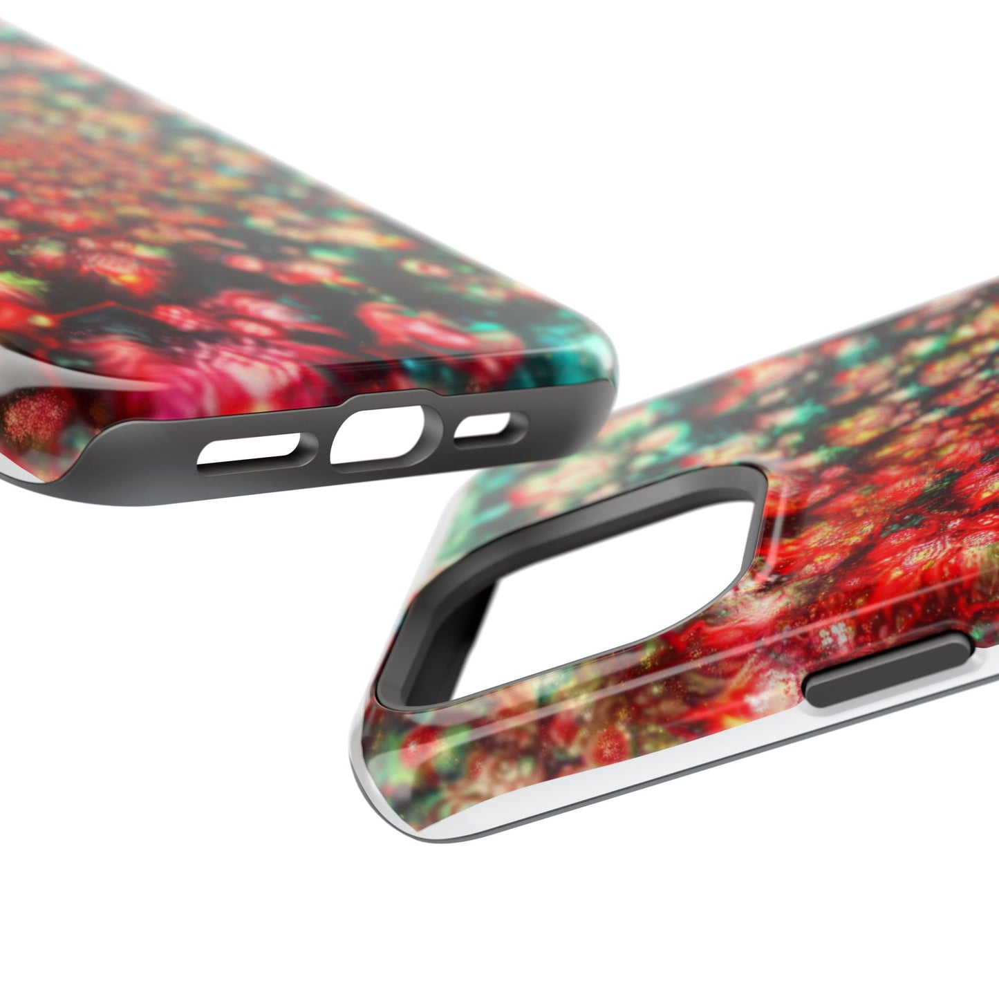Luxurious Magnetic Wireless Charging Tough iPhone Case - "Psychedelic Dreams" by Moxie-Jay