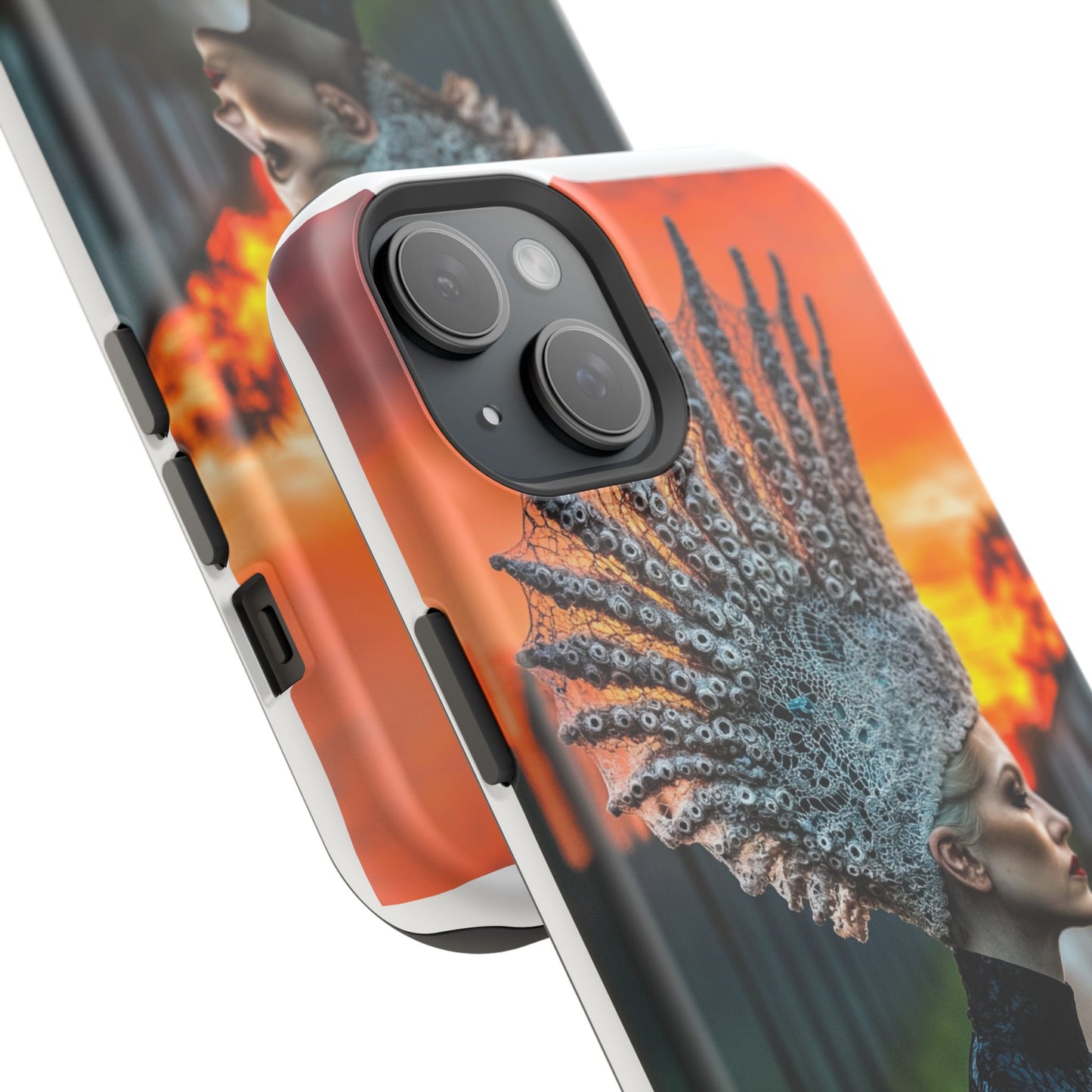 Sunset Goddess" Magnetic Wireless Charging iPhone Case by Moxie Jay