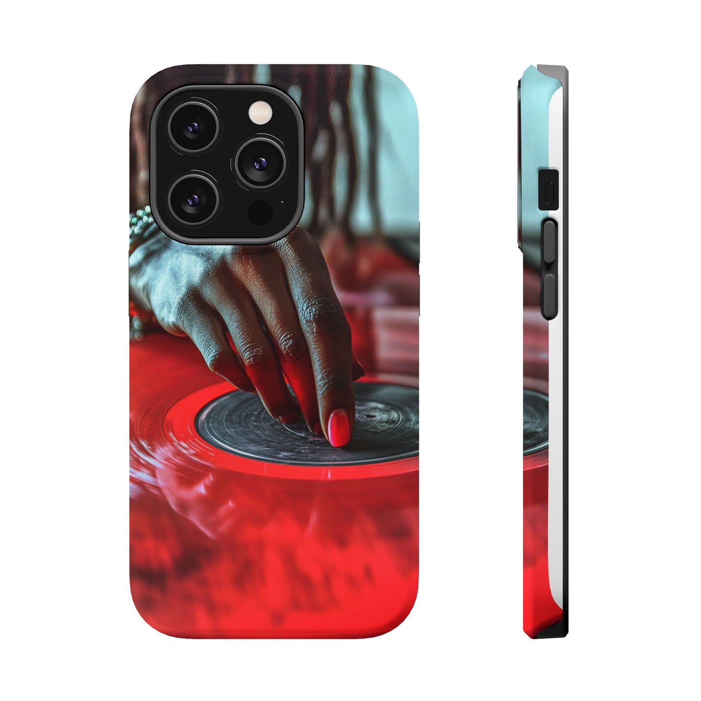 Luxurious MagSafe® Compatible iPhone Case - "Vinyl Groove" by Moxie-Jay