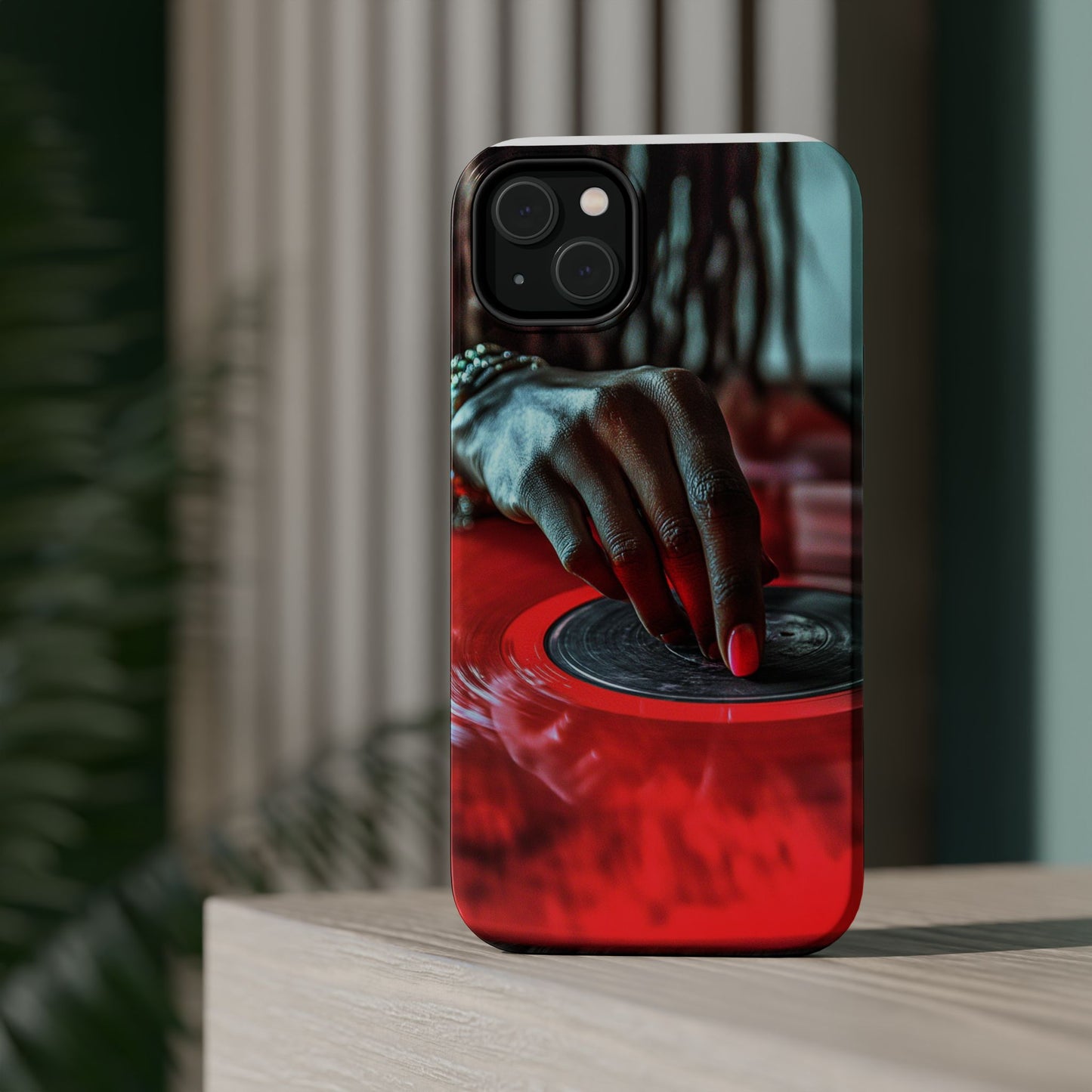Luxurious MagSafe® Compatible iPhone Case - "Vinyl Groove" by Moxie-Jay