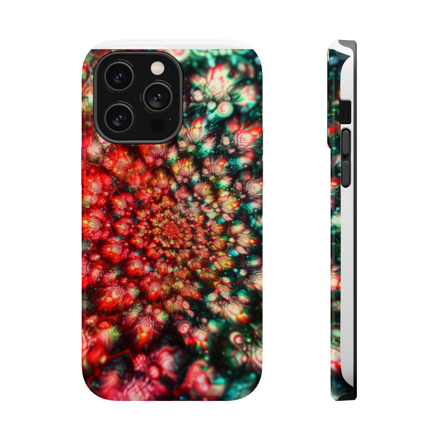 Luxurious Magnetic Wireless Charging Tough iPhone Case - "Psychedelic Dreams" by Moxie-Jay