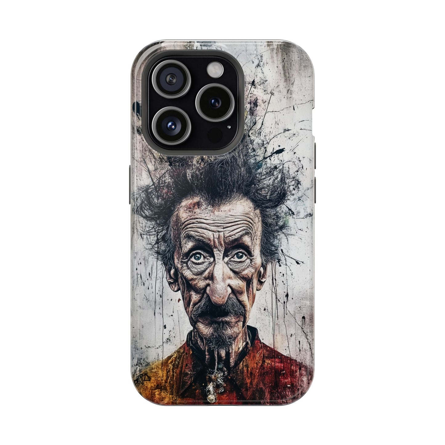 Luxurious Magnetic Wireless Charging Tough iPhone Case - "Demonic Dali" by Moxie-Jay