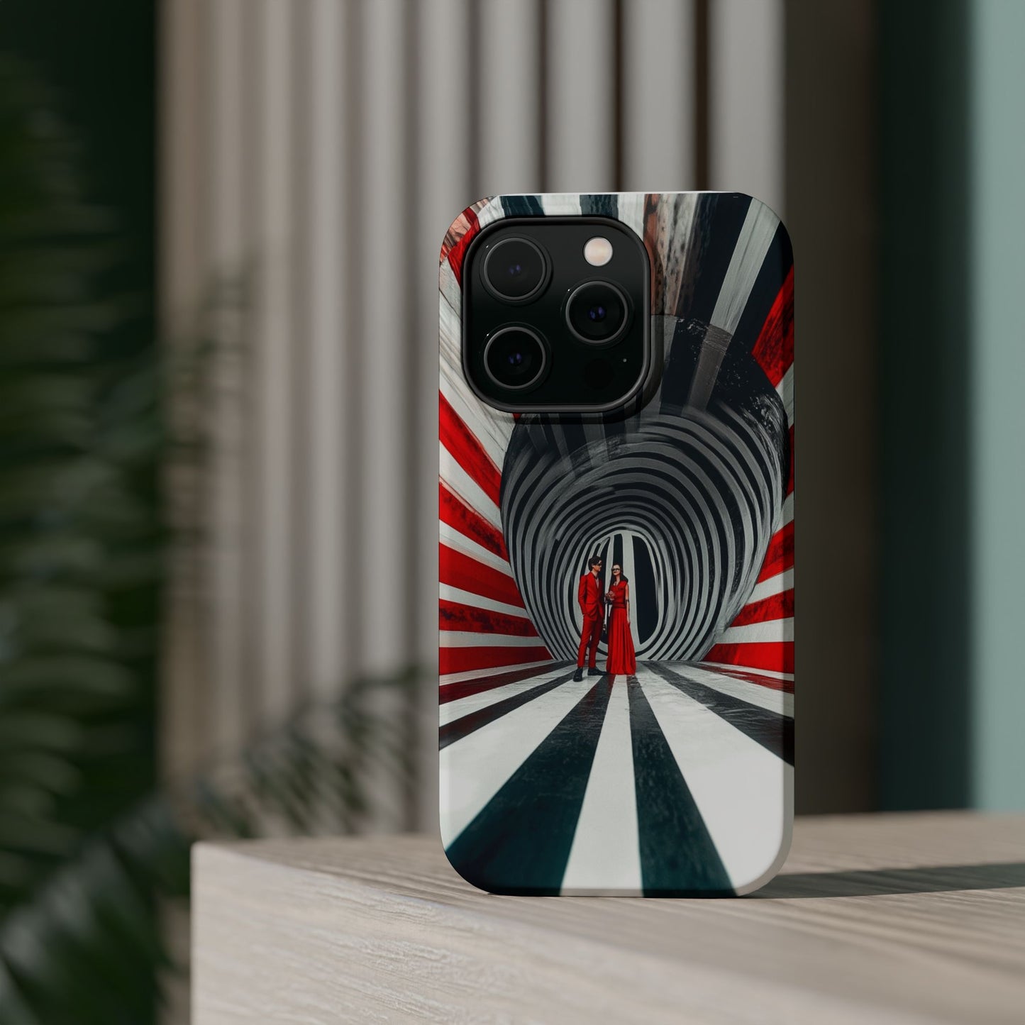 Cosmic Vortex" Luxury Magnetic Wireless Charging iPhone Case by Moxie Jay
