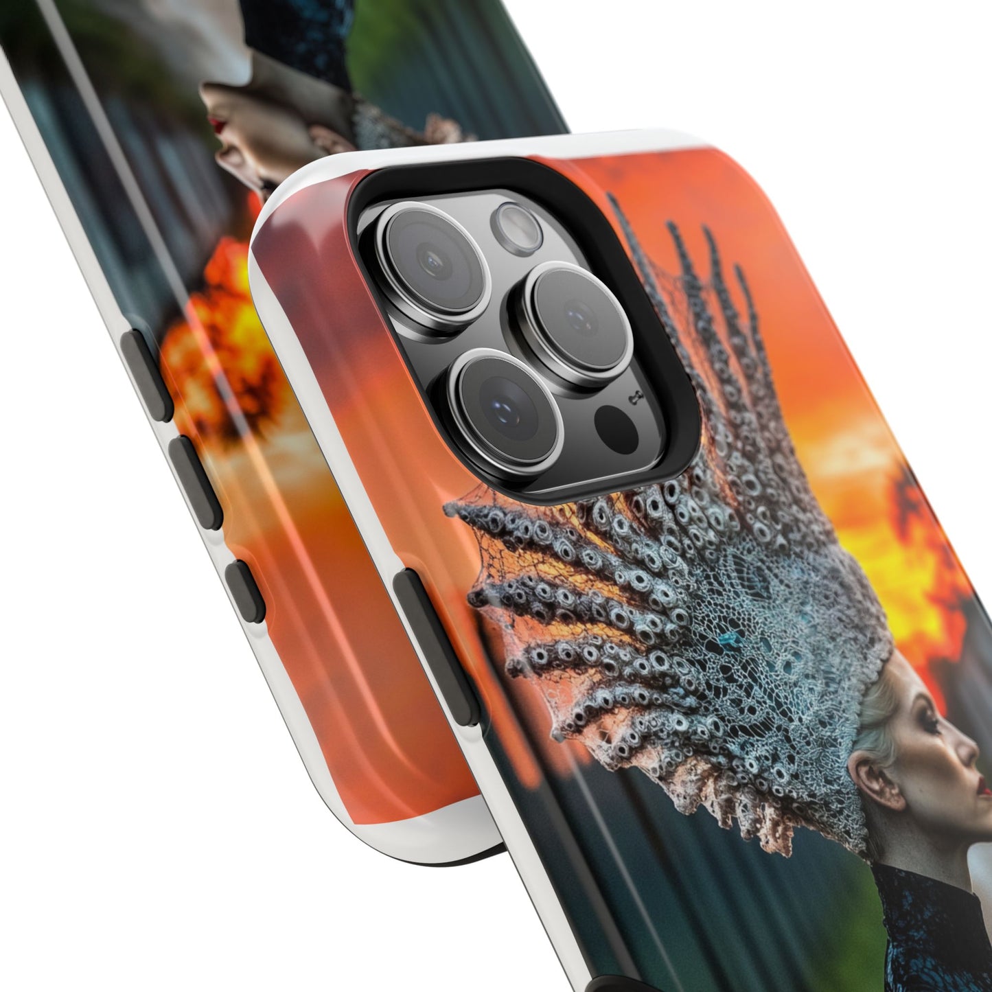 Sunset Goddess" Magnetic Wireless Charging iPhone Case by Moxie Jay