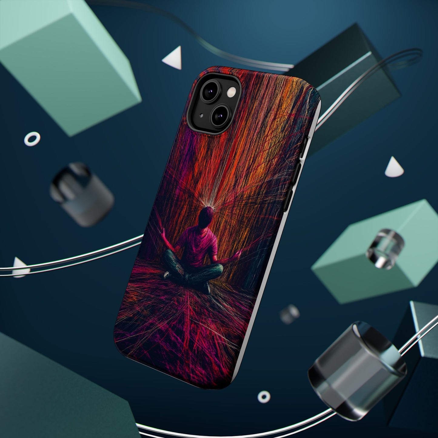 Luxurious Magnetic Wireless Charging Tough iPhone Case - "Transcendence" by Moxie-Jay