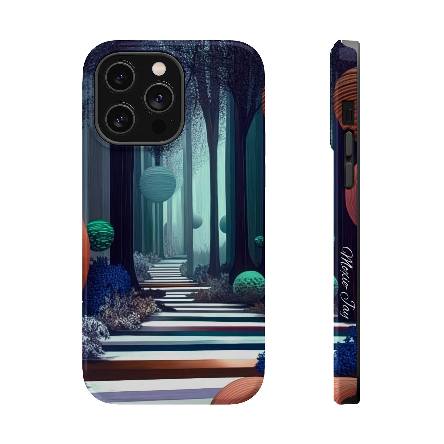 Wonderland Descent: Moxie-Jay's Magnetic iPhone Masterpiece