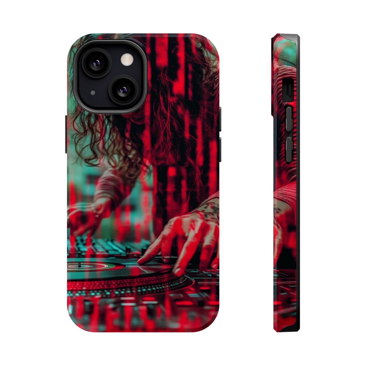 "Vinyl Virtuoso" Luxury Magnetic Wireless Charging iPhone Case by Moxie Jay