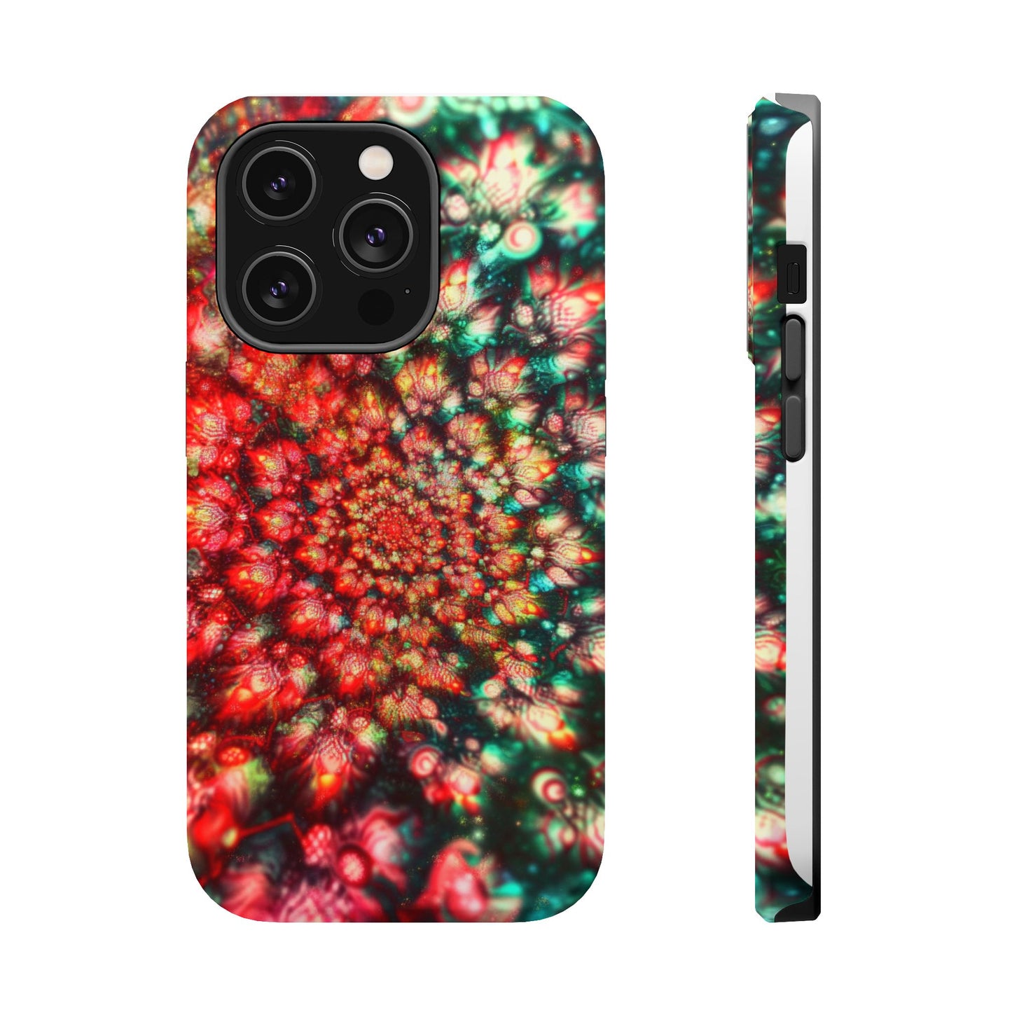 Luxurious Magnetic Wireless Charging Tough iPhone Case - "Psychedelic Dreams" by Moxie-Jay