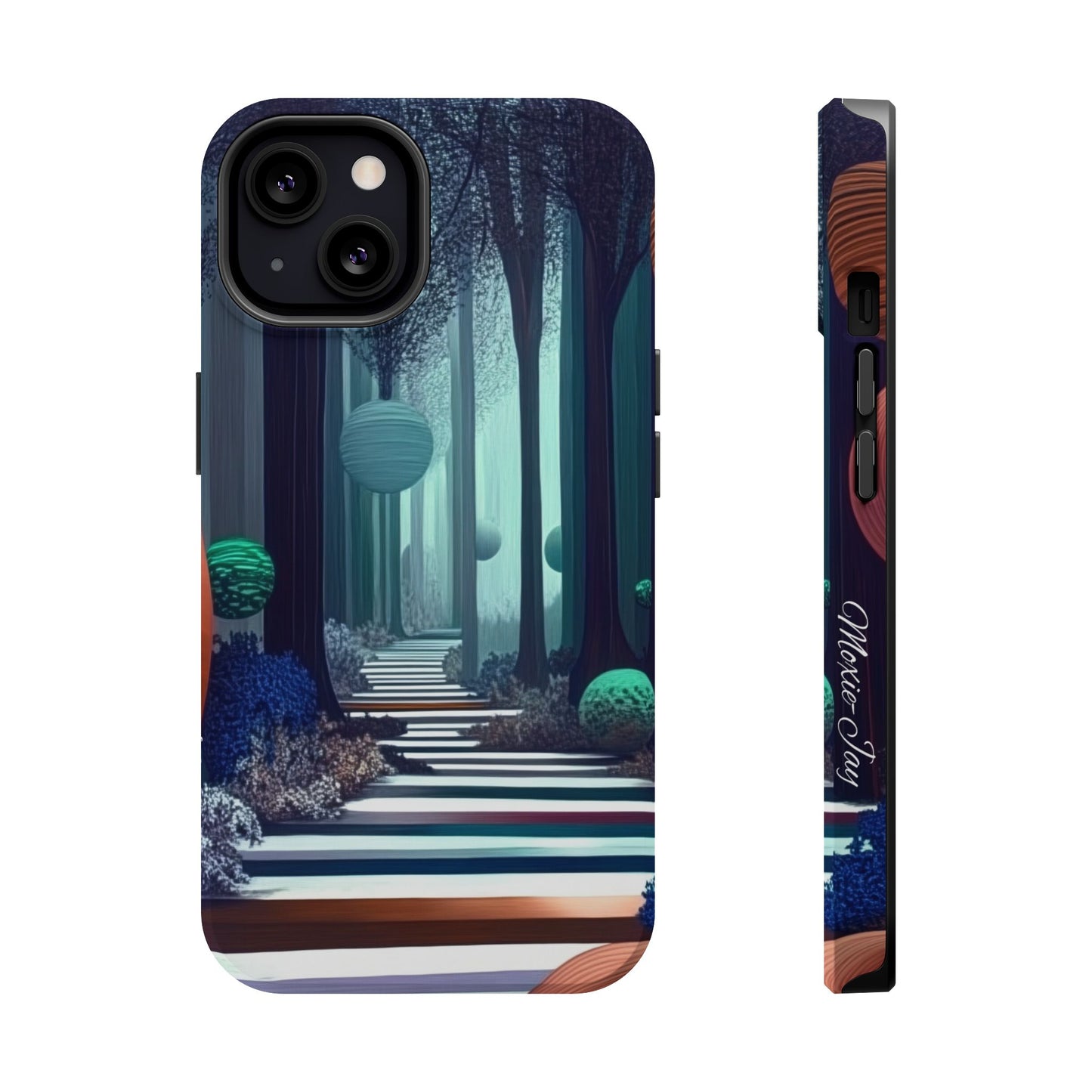 Wonderland Descent: Moxie-Jay's Magnetic iPhone Masterpiece