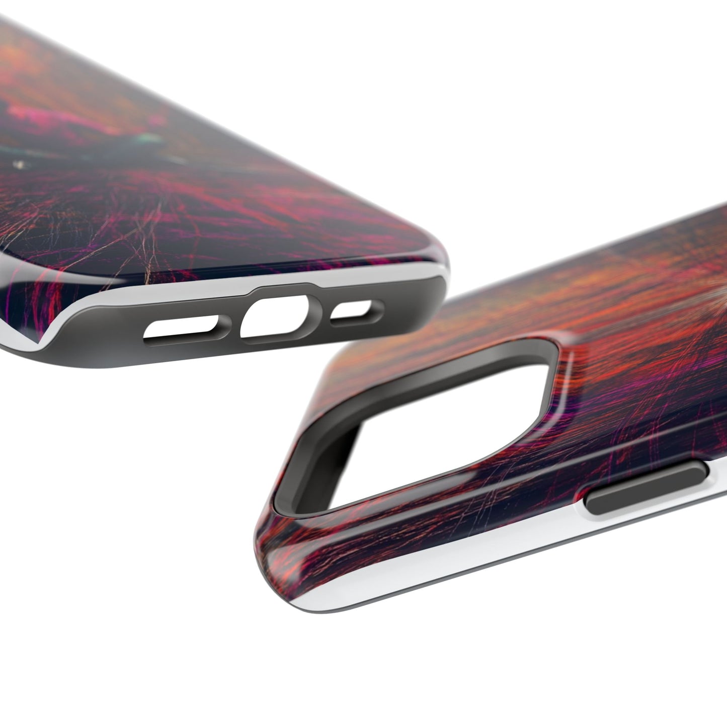 Luxurious Magnetic Wireless Charging Tough iPhone Case - "Transcendence" by Moxie-Jay