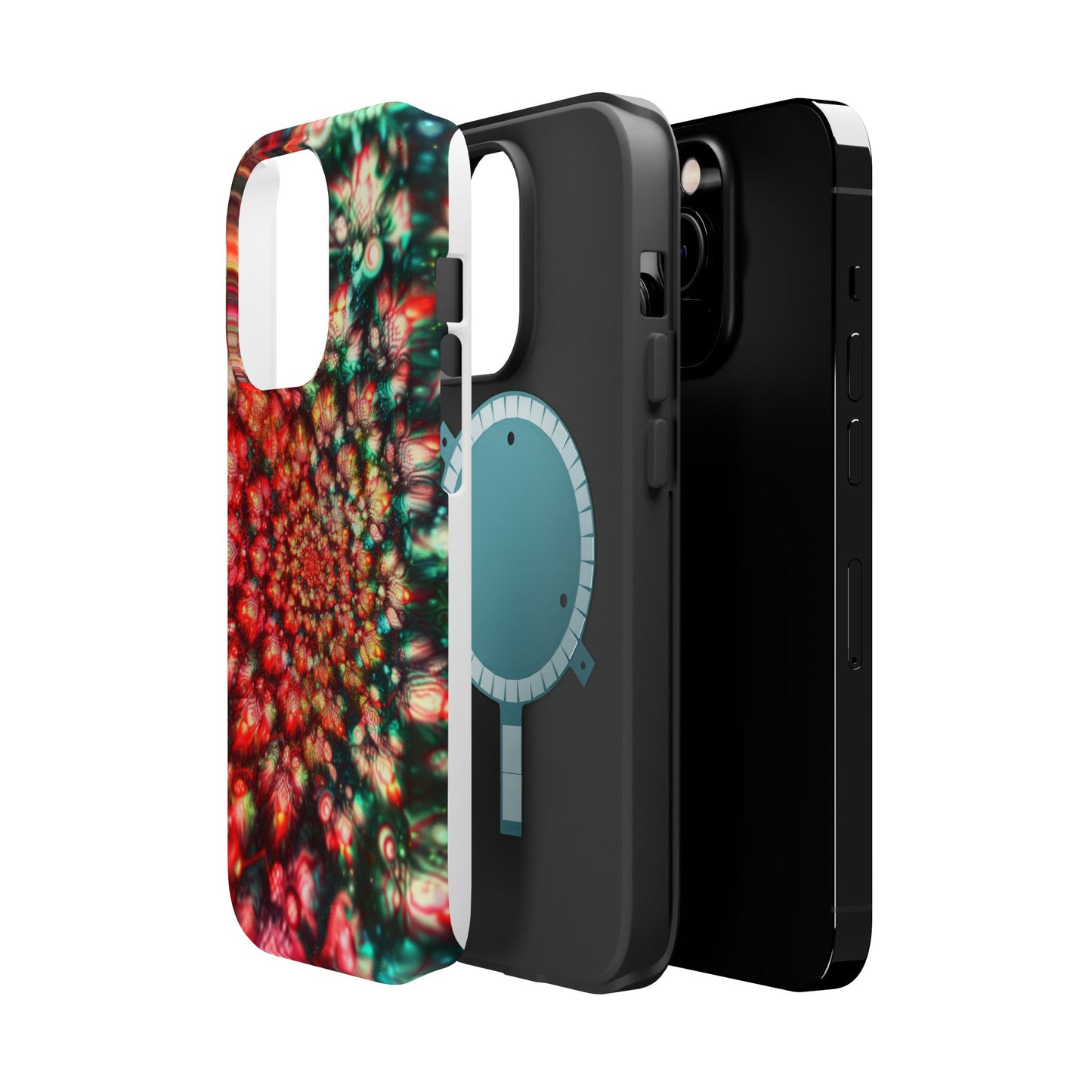 Luxurious Magnetic Wireless Charging Tough iPhone Case - "Psychedelic Dreams" by Moxie-Jay