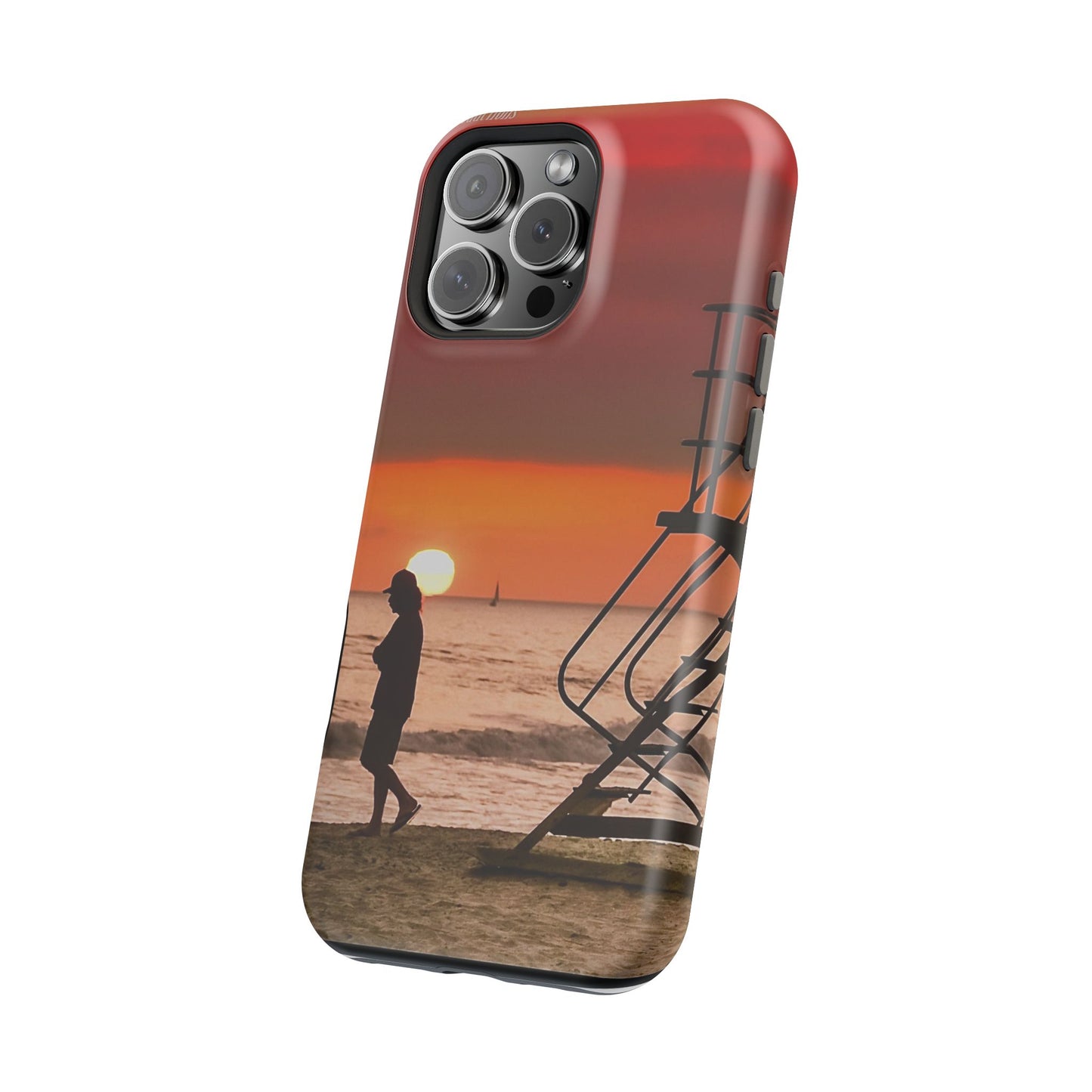 Phone Case - Beach Sunset Magnetic Tough Case with Summer Day Ending Photo by Moxie-Jay
