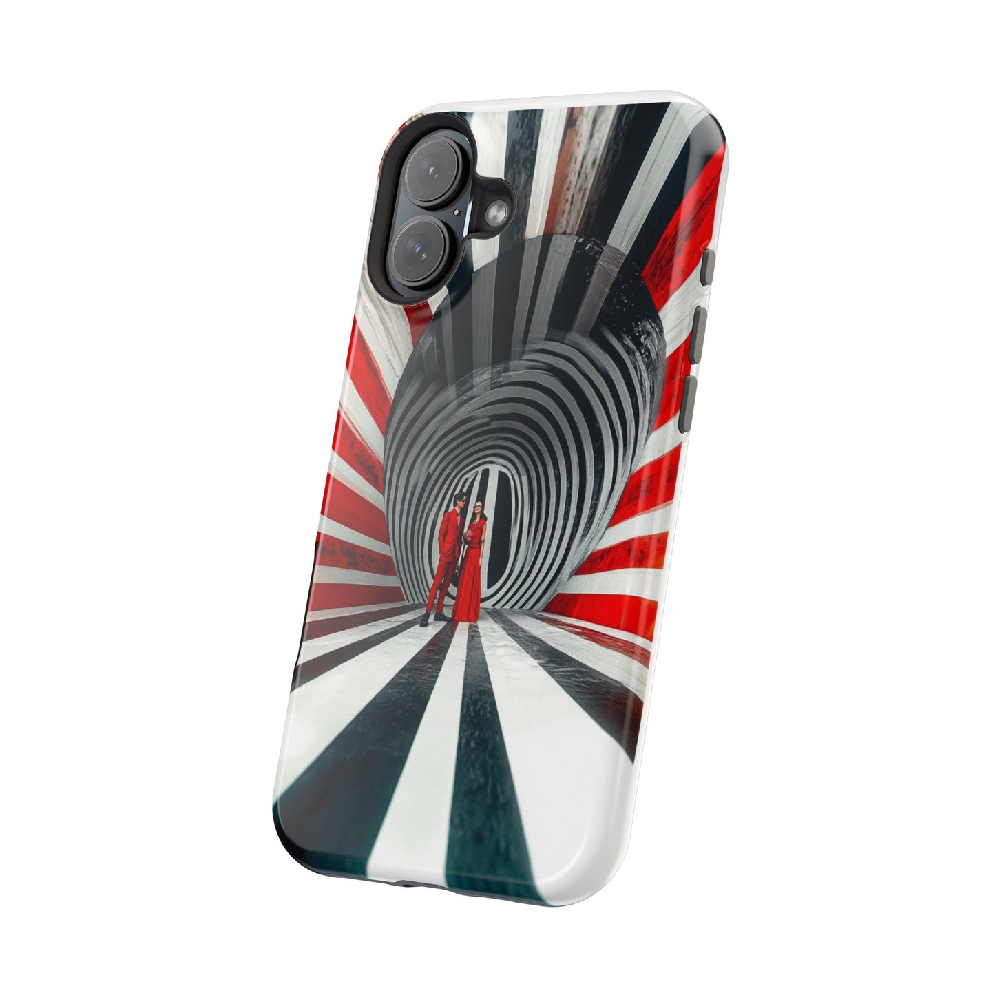 Cosmic Vortex" Luxury Magnetic Wireless Charging iPhone Case by Moxie Jay