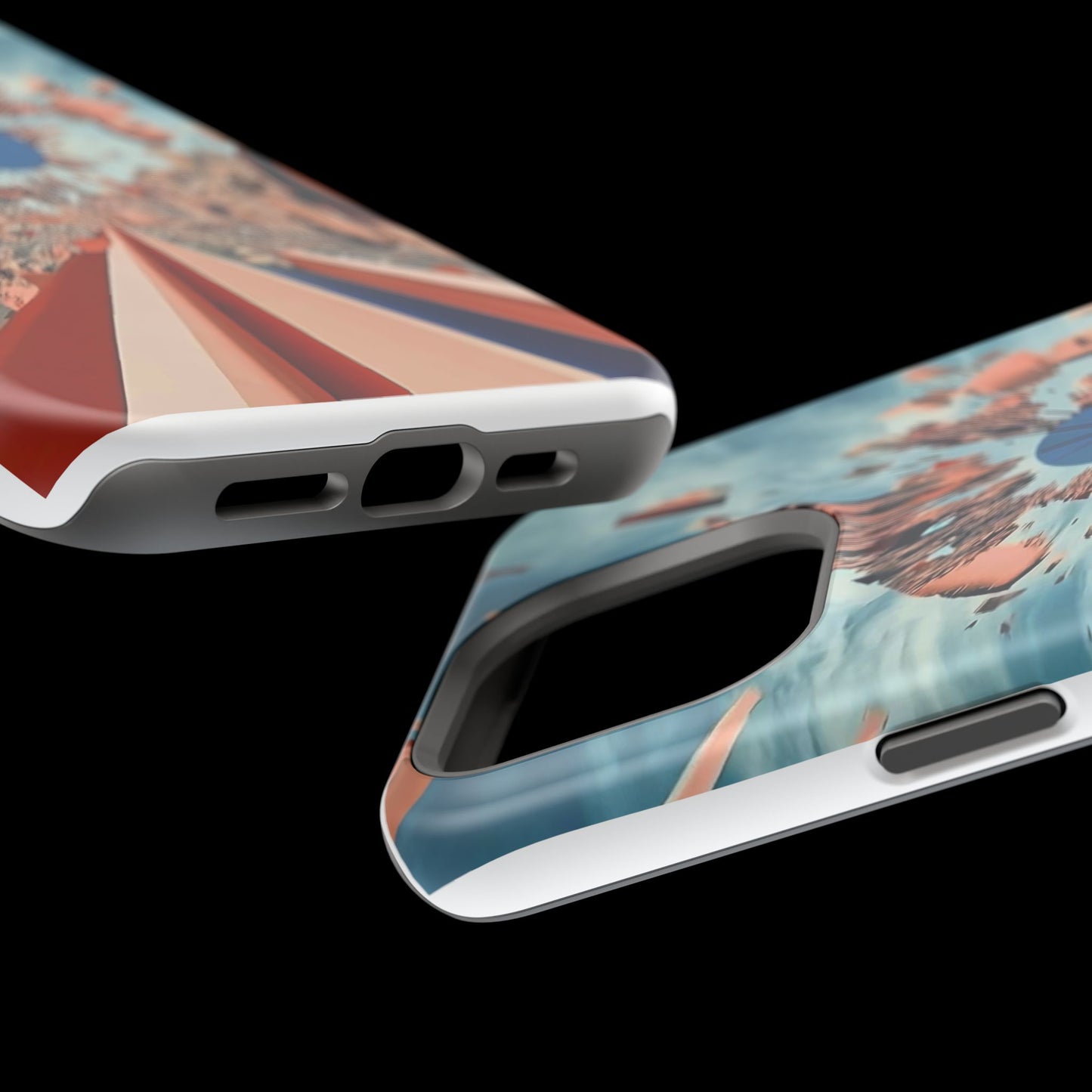 Phone Case with 'World at 10000 MPH' Art by Moxie Jay