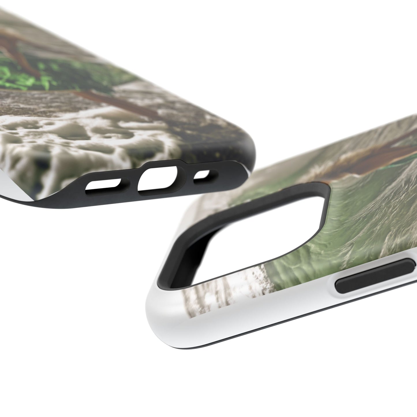Surf's Up Chic" Luxury Magnetic Wireless Charging iPhone Case by Moxie Jay