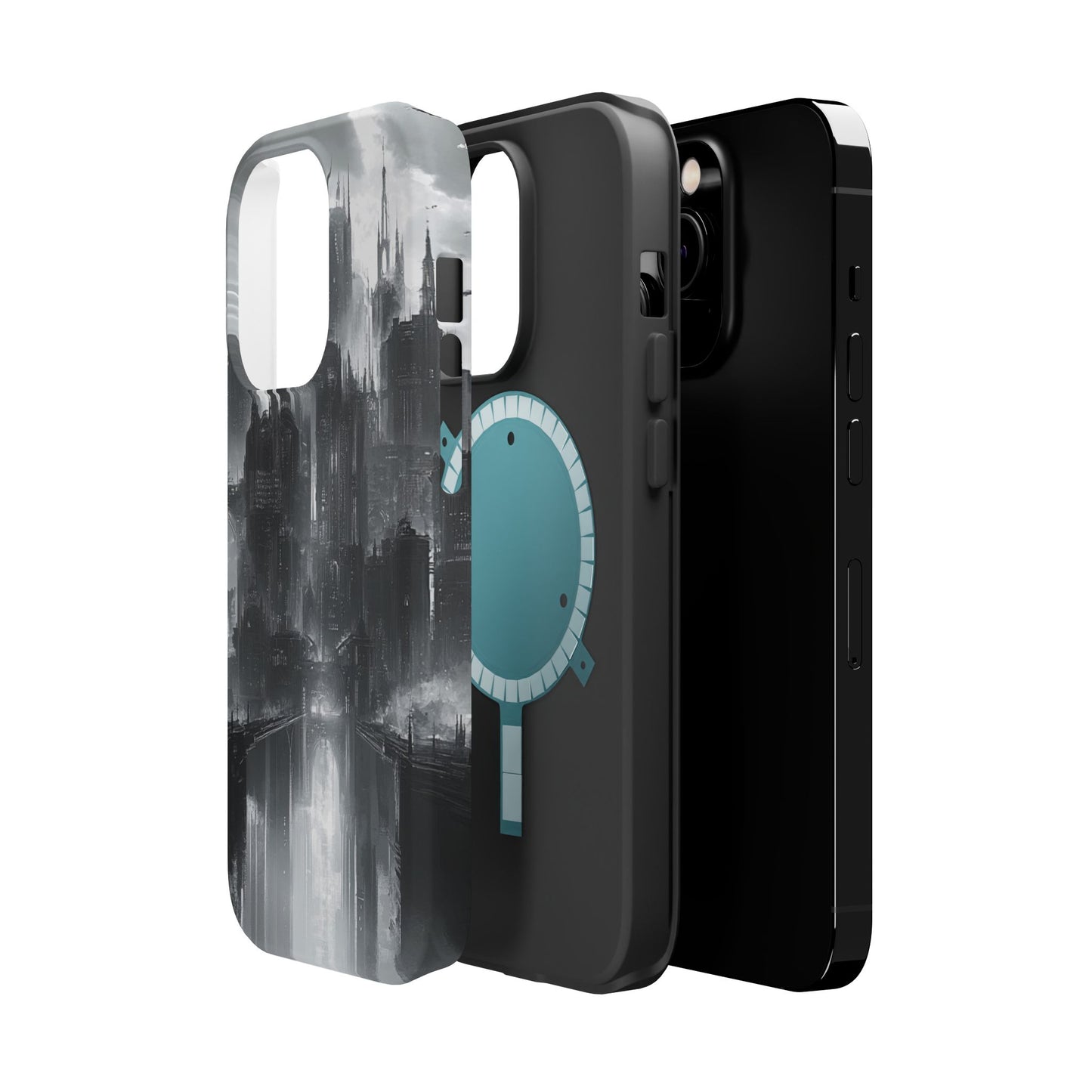 iPhone Magnetic Tough Case - Futuristic Gotham Design by Moxie Jay