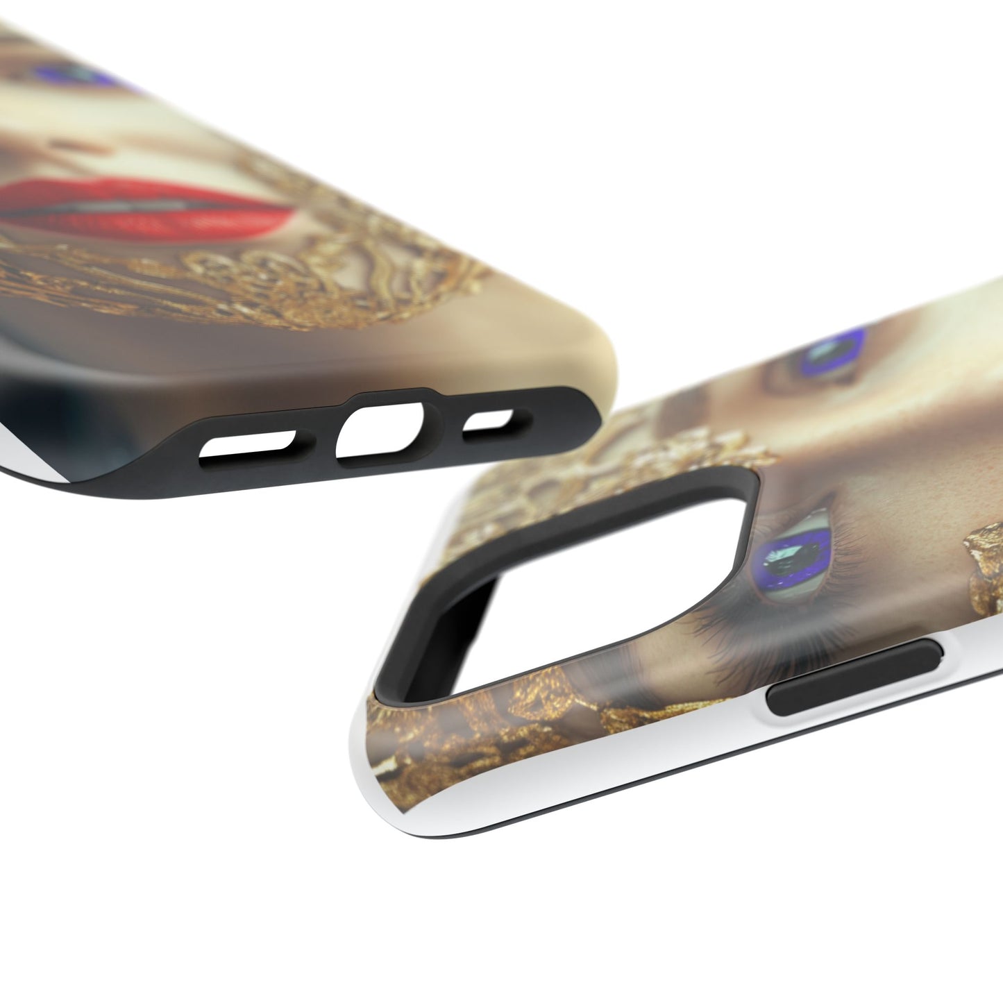 iPhone Case - Purple Eyes Fashion Editorial Art Design