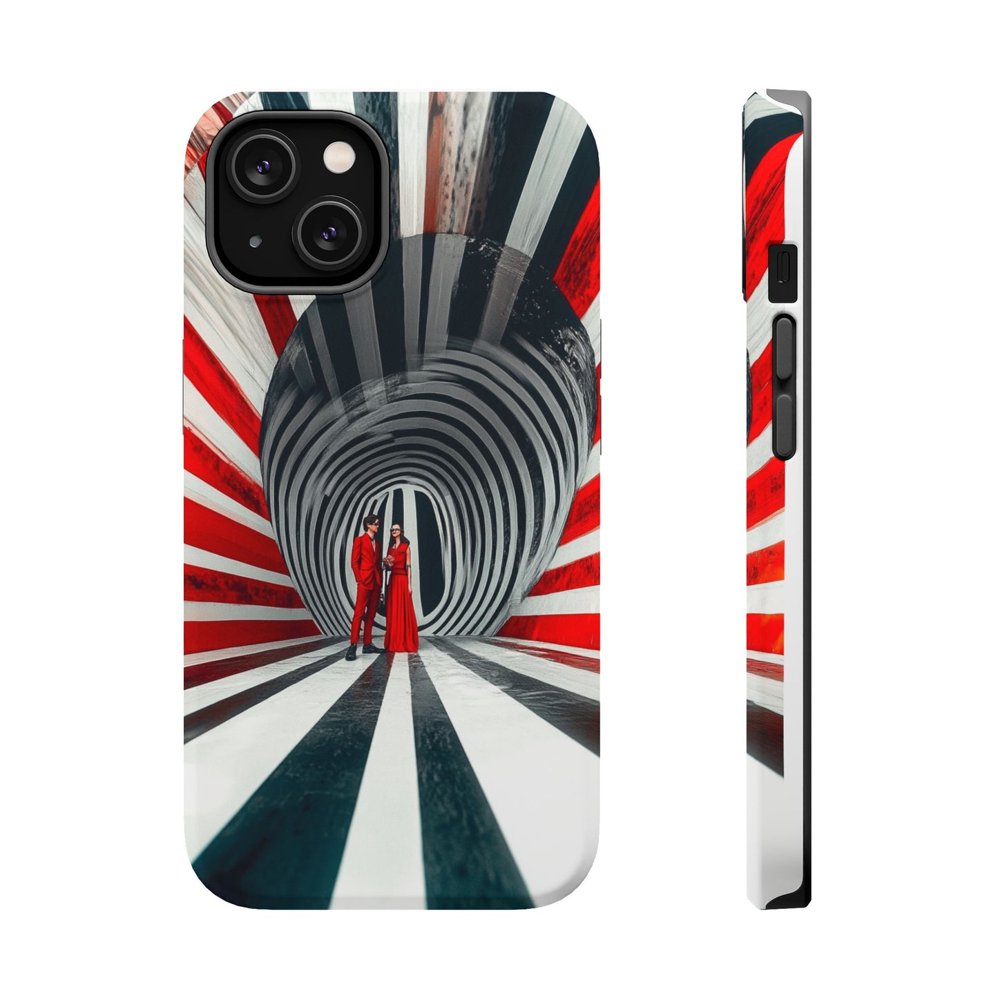 Cosmic Vortex" Luxury Magnetic Wireless Charging iPhone Case by Moxie Jay