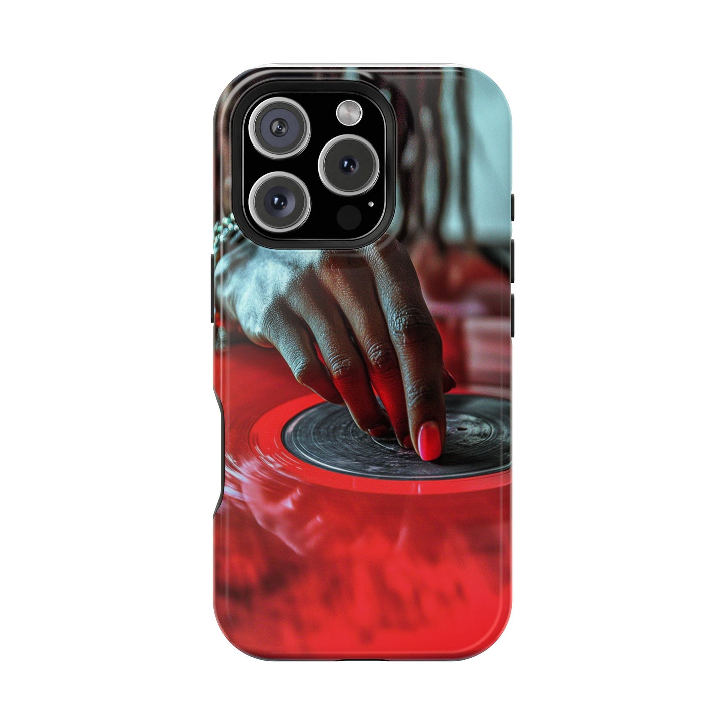 Luxurious MagSafe® Compatible iPhone Case - "Vinyl Groove" by Moxie-Jay
