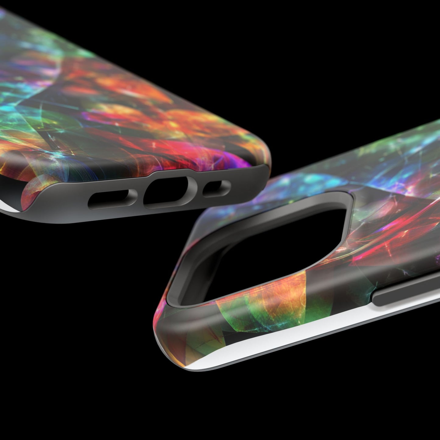 iPhone Case with Neon Colors Art by Moxie-Jay
