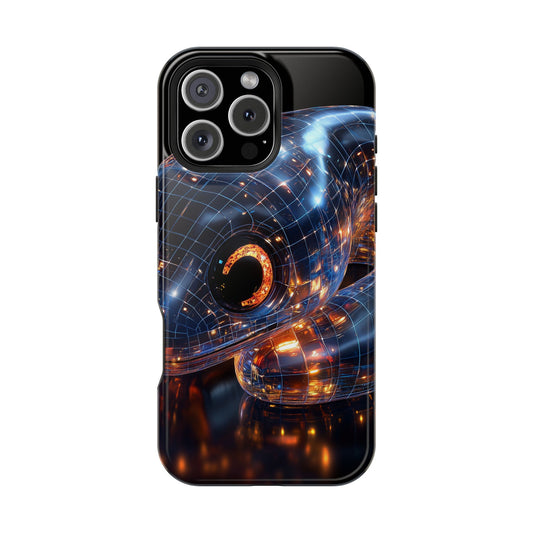 "Cosmic Reptile" Luxury Magnetic Wireless Charging iPhone Case by Moxie Jay