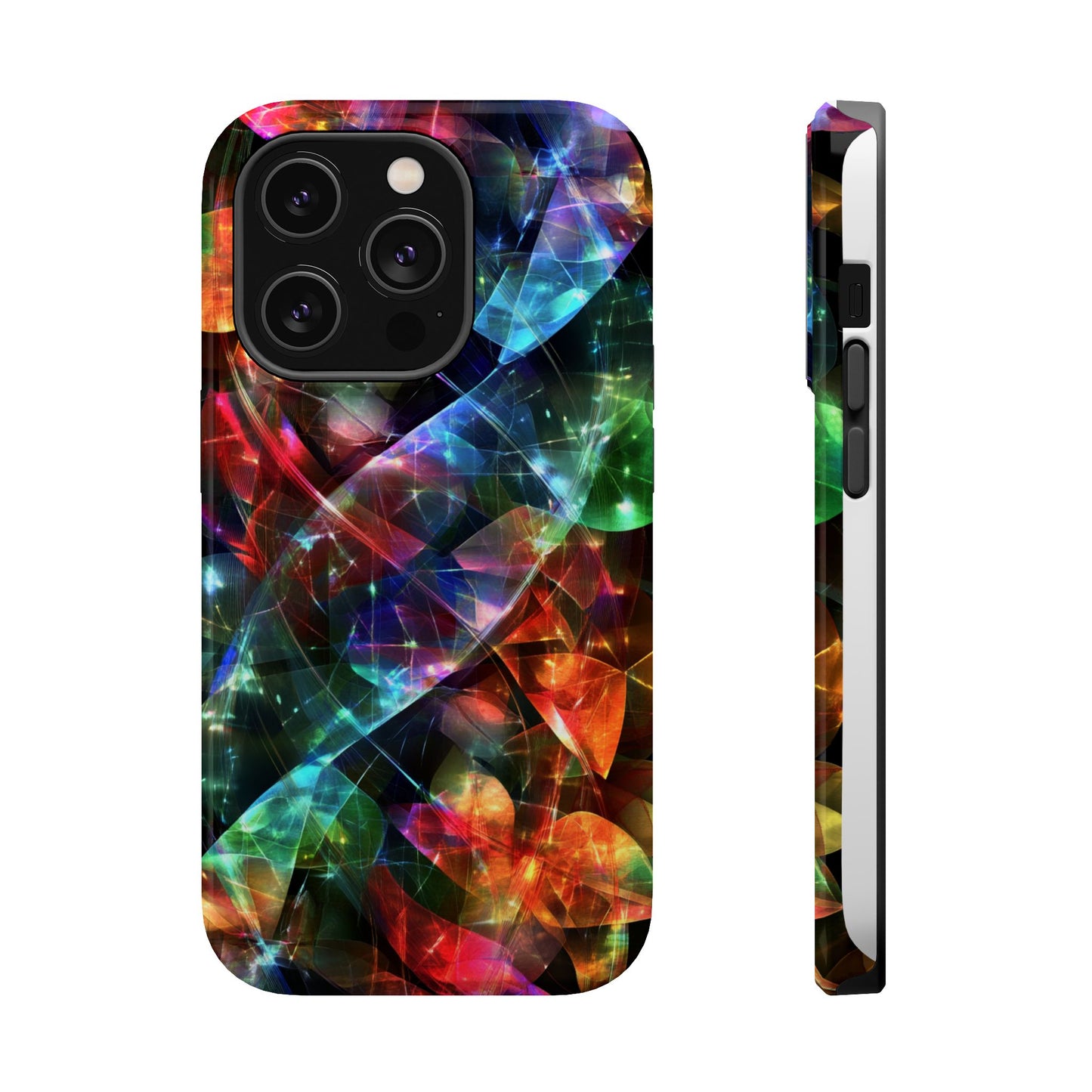 iPhone Case with Neon Colors Art by Moxie-Jay