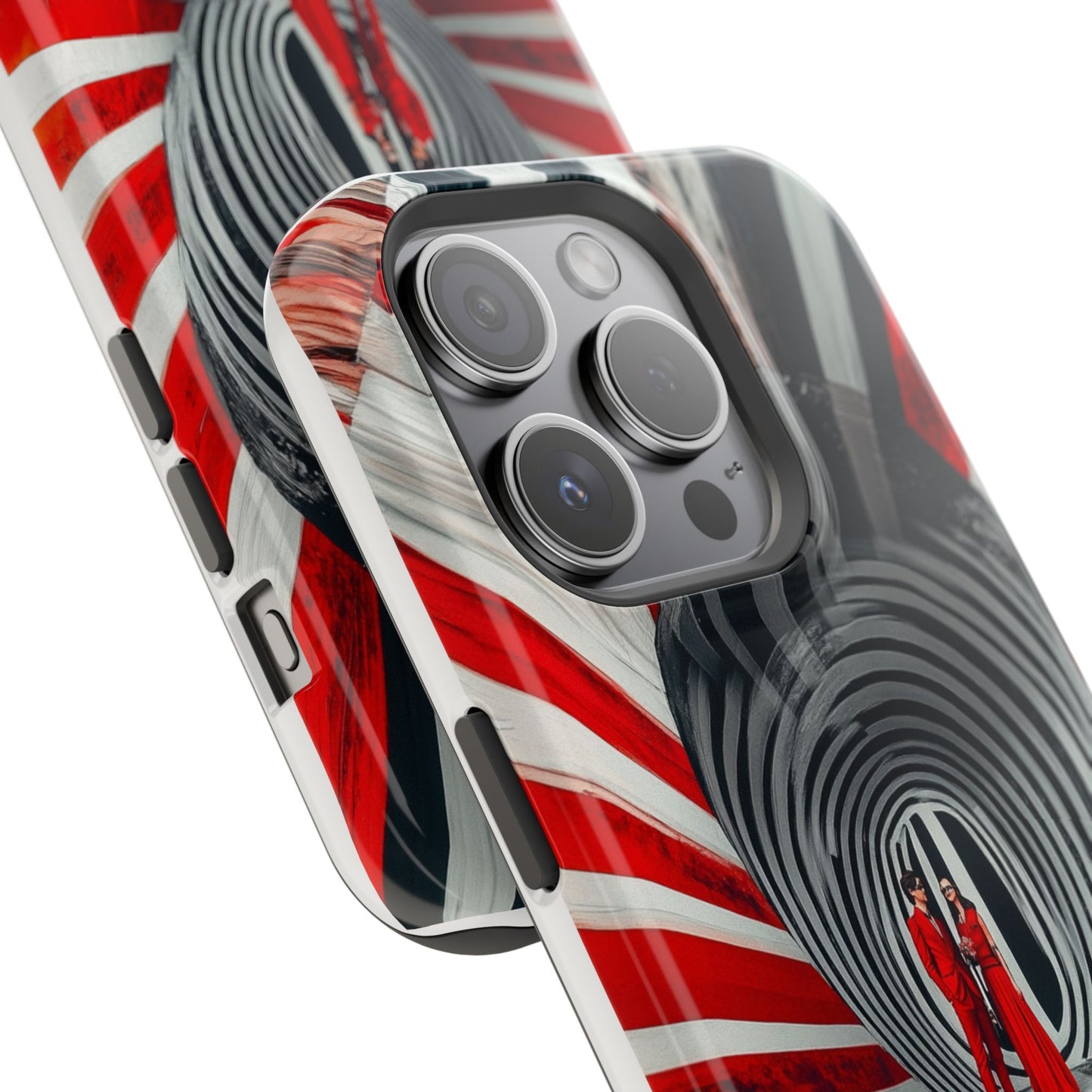 Cosmic Vortex" Luxury Magnetic Wireless Charging iPhone Case by Moxie Jay