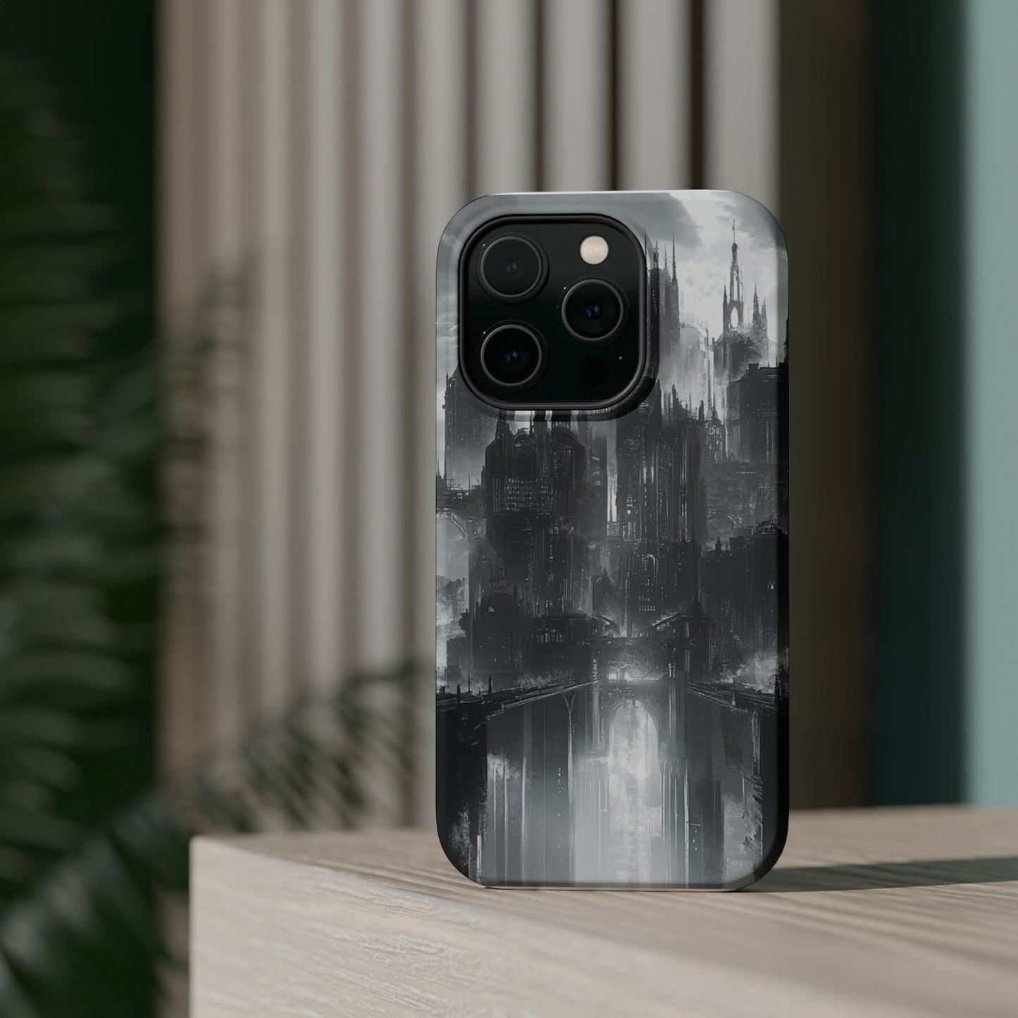 iPhone Magnetic Tough Case - Futuristic Gotham Design by Moxie Jay