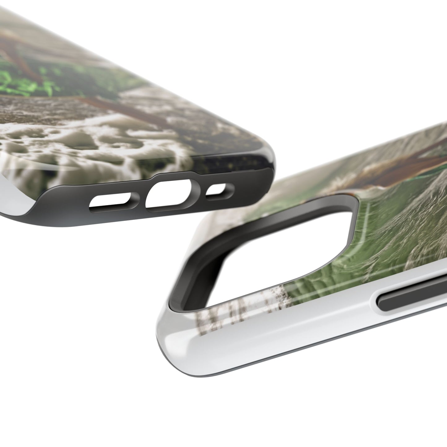 Surf's Up Chic" Luxury Magnetic Wireless Charging iPhone Case by Moxie Jay