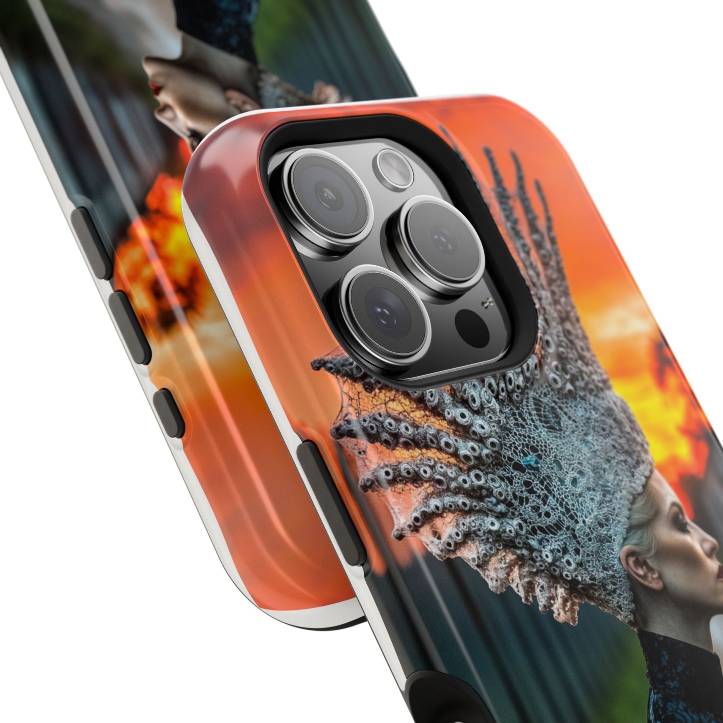 Sunset Goddess" Magnetic Wireless Charging iPhone Case by Moxie Jay