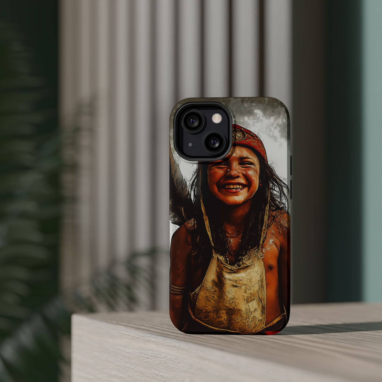 Luxurious Magnetic Wireless Charging Tough iPhone Case - Native Heritage Art by Moxie-Jay