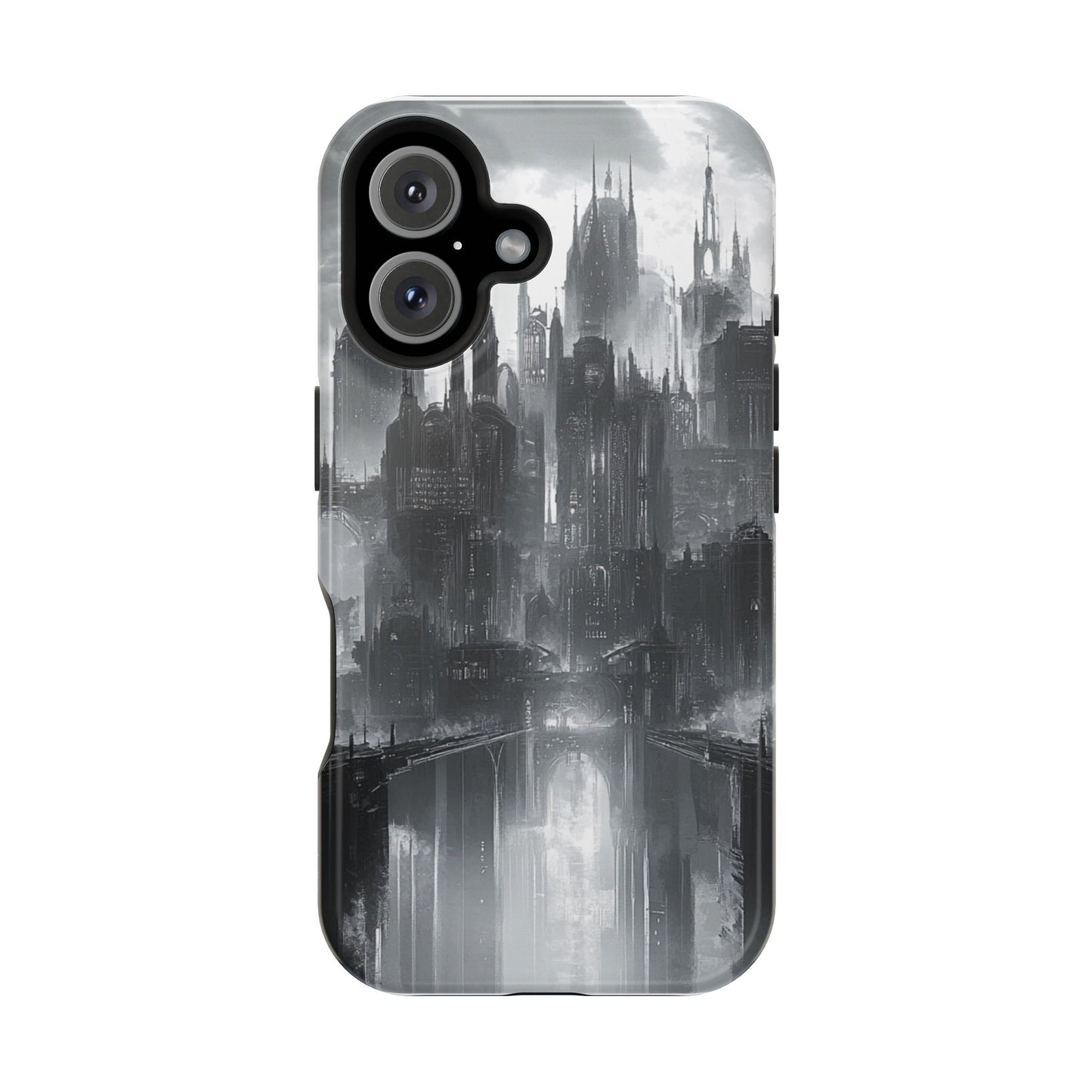 iPhone Magnetic Tough Case - Futuristic Gotham Design by Moxie Jay