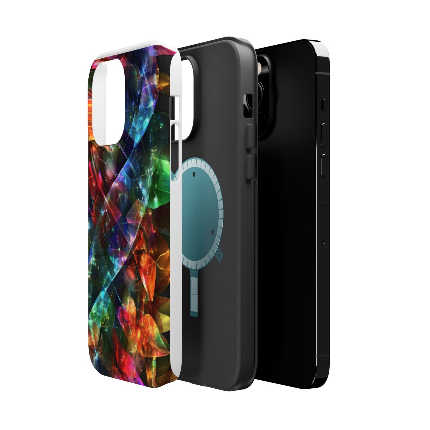 iPhone Case with Neon Colors Art by Moxie-Jay