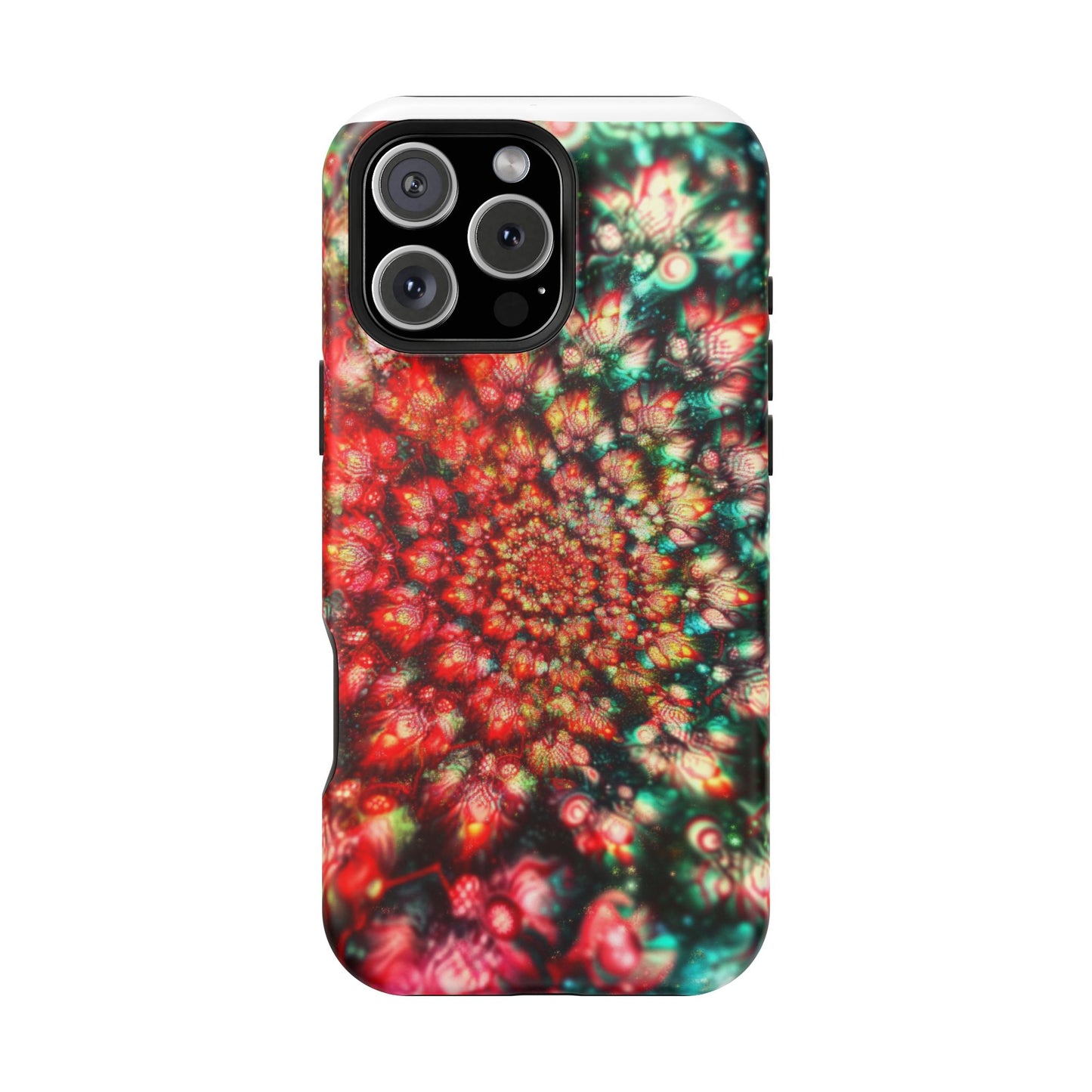 Luxurious Magnetic Wireless Charging Tough iPhone Case - "Psychedelic Dreams" by Moxie-Jay