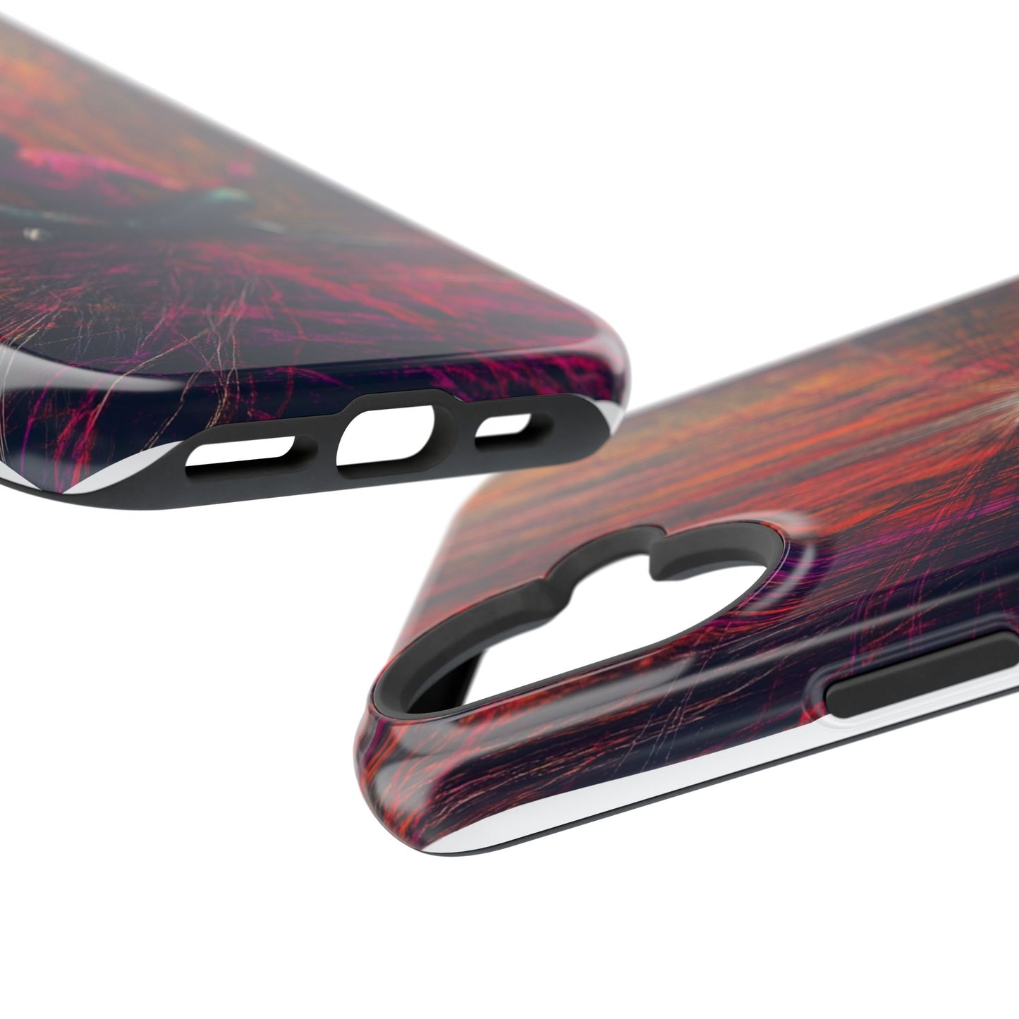 Luxurious Magnetic Wireless Charging Tough iPhone Case - "Transcendence" by Moxie-Jay